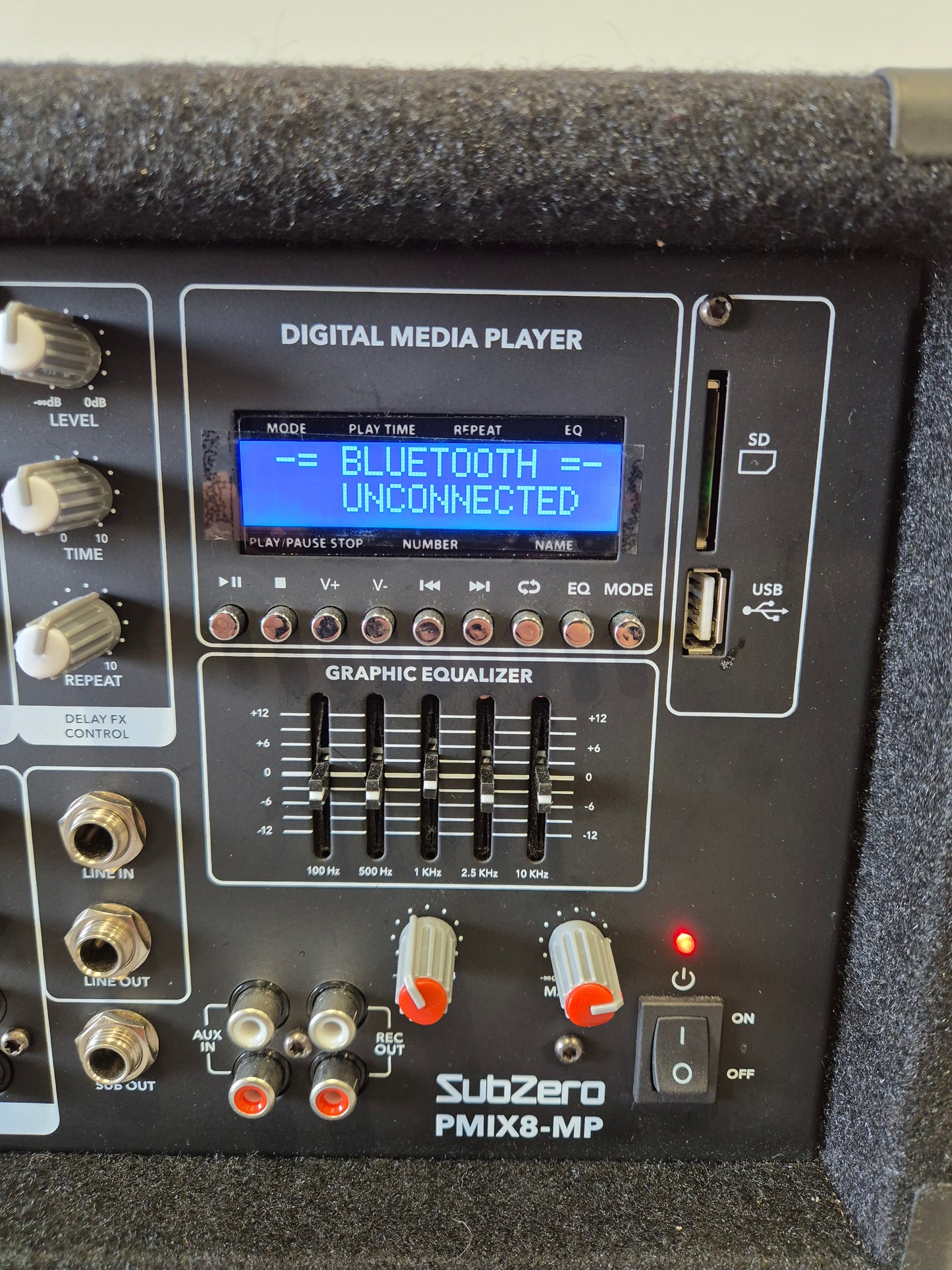 SubZero PMIX8-MP - 8 Channel Powered Mixer w/ Original Box