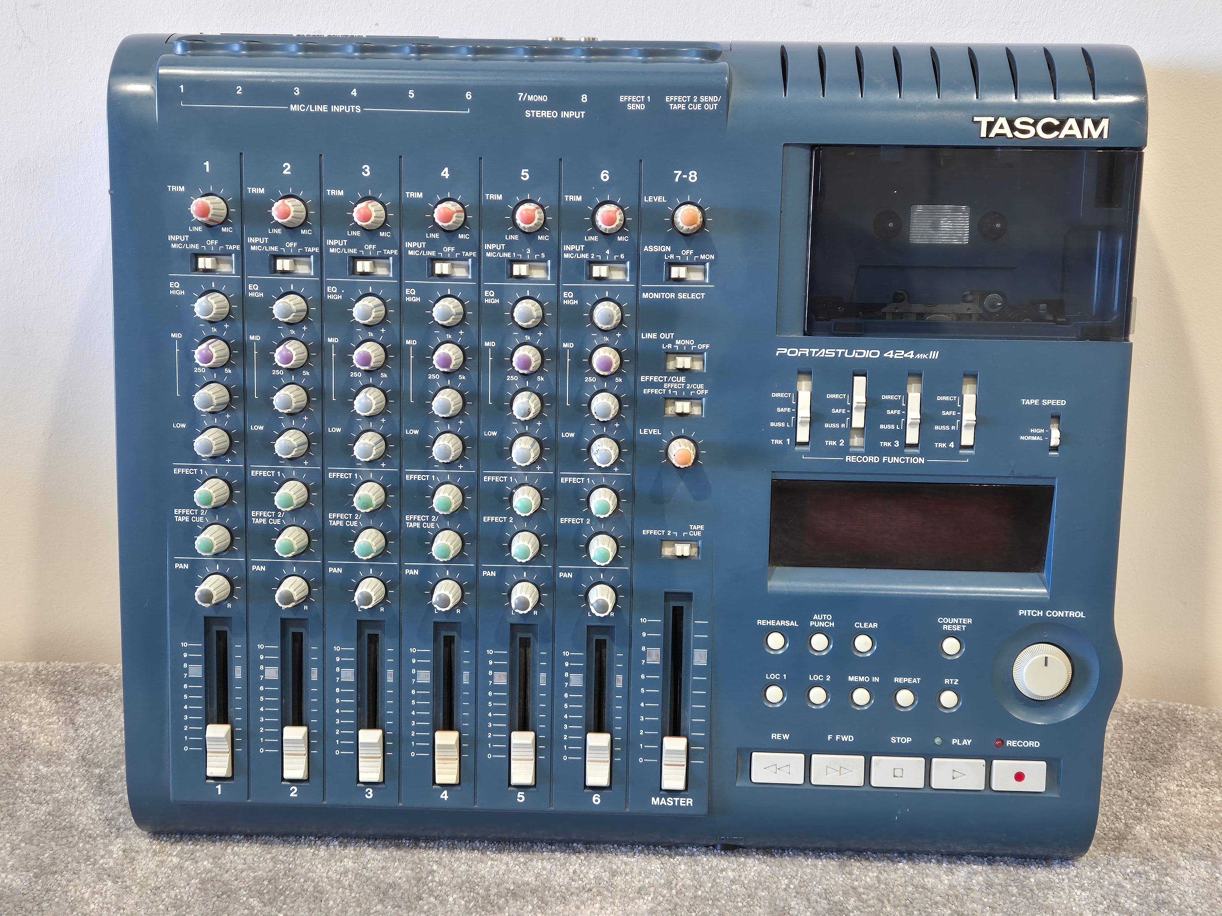 TASCAM Portastudio 424 Mk III Cassette Based Four Track Recorder And tascam-portastudio-424-mk-iii-cassette-based-four-track-recorder-and