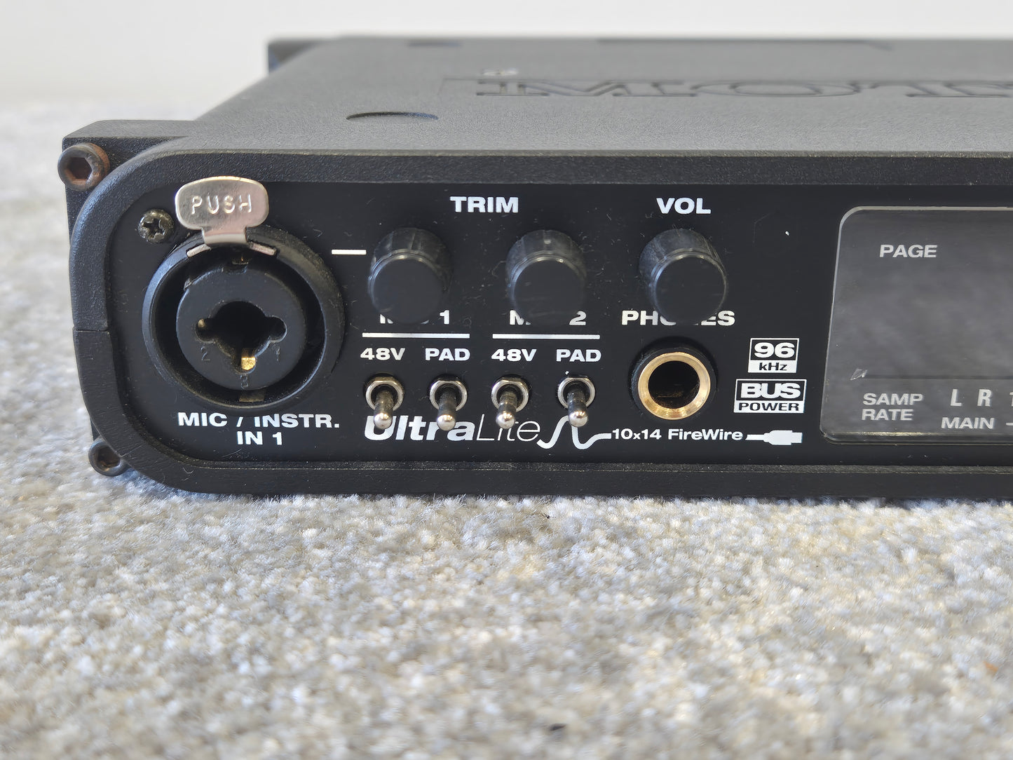 The MOTU UltraLite - Versatile Firewire Audio Interface