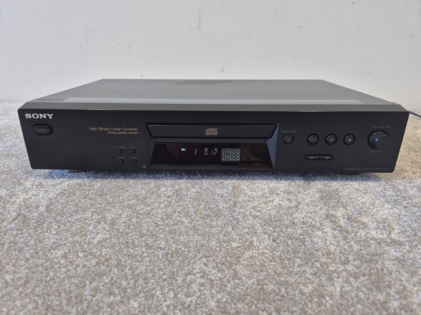 Sony CDP-XE370 - Compact Disc Player - Black