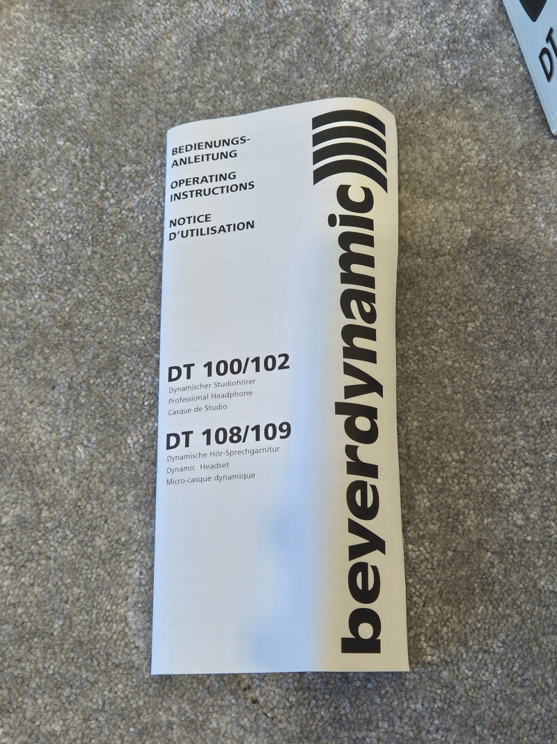 beyerdynamic DT 100 - Dynamic Studio Headphone w/ Original Box - image 10
