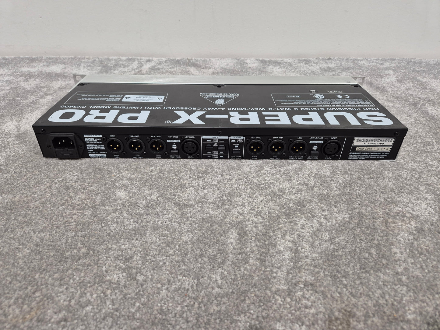 Behringer CX3400 V2 Super-X - High-Precision Stereo Crossover