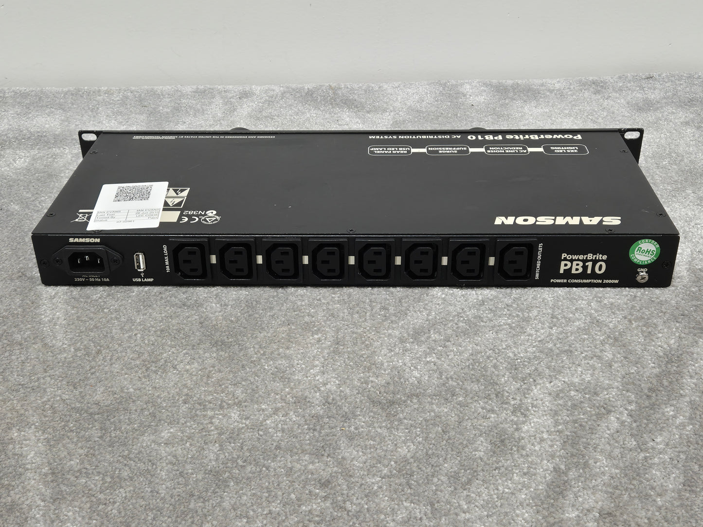 Samson PowerBrite PB10 - 19-inch Rackmount Power Conditioner