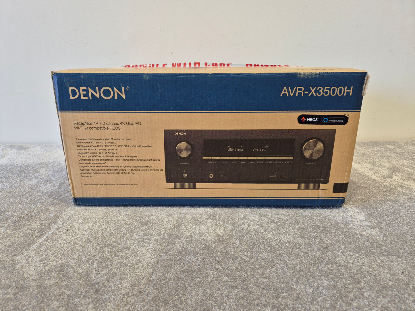 Denon AVR-X3500H - 7.2 Channel AV Surround Receiver w/ Original Box