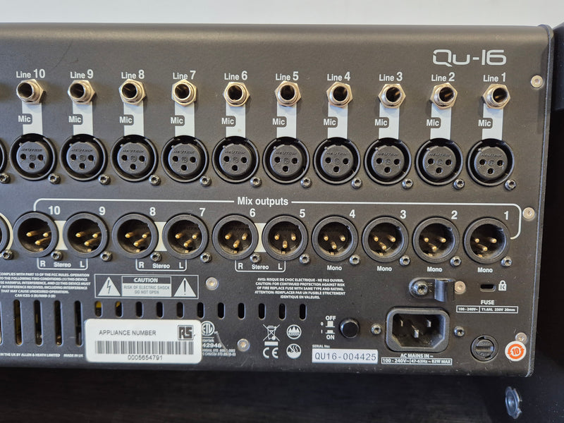 Allen & Heath Qu-16 - Compact 16-Channel Digital Mixer w/ Flight Case - image 12