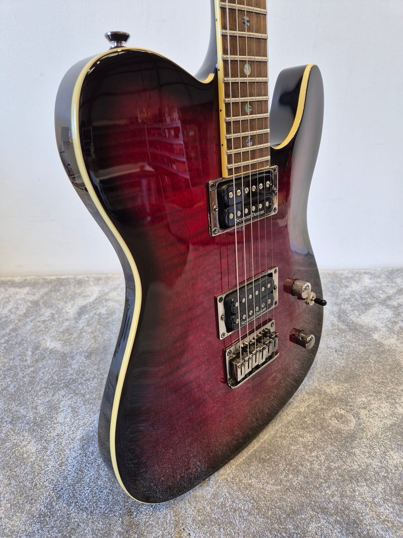 Fender FMT Custom Telecaster - Electric Guitar - Black Cherry Burst - image 10