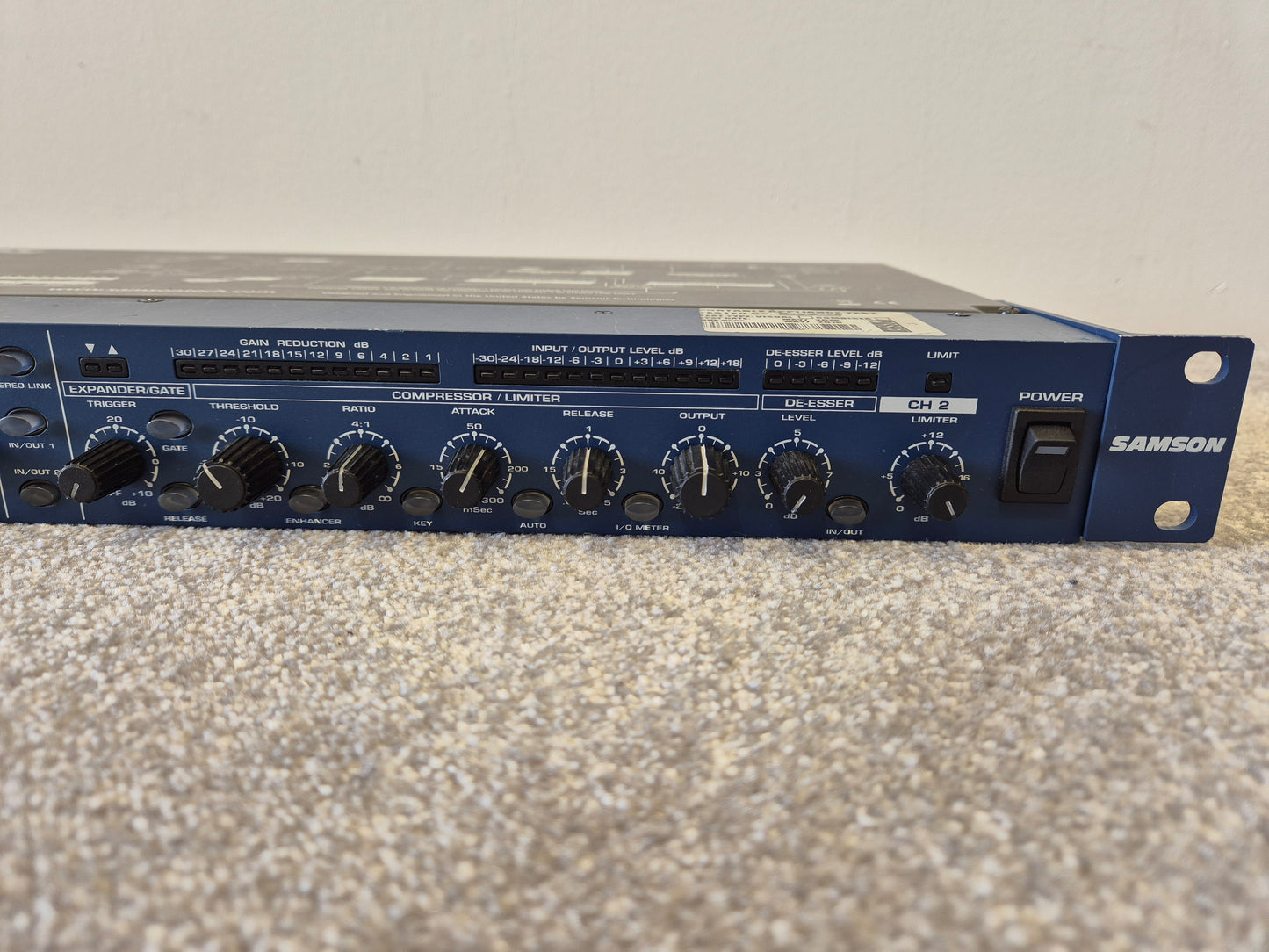 Samson S-Com Plus - Stereo Compressor/Limiter w/ Original Box