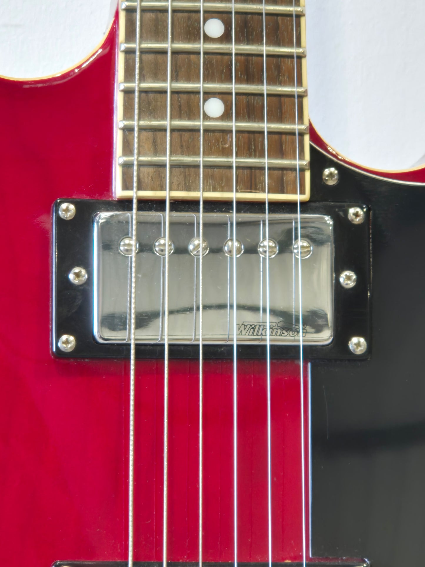 Vintage VSA500 - Semi-Hollow Body Electric Guitar - Red