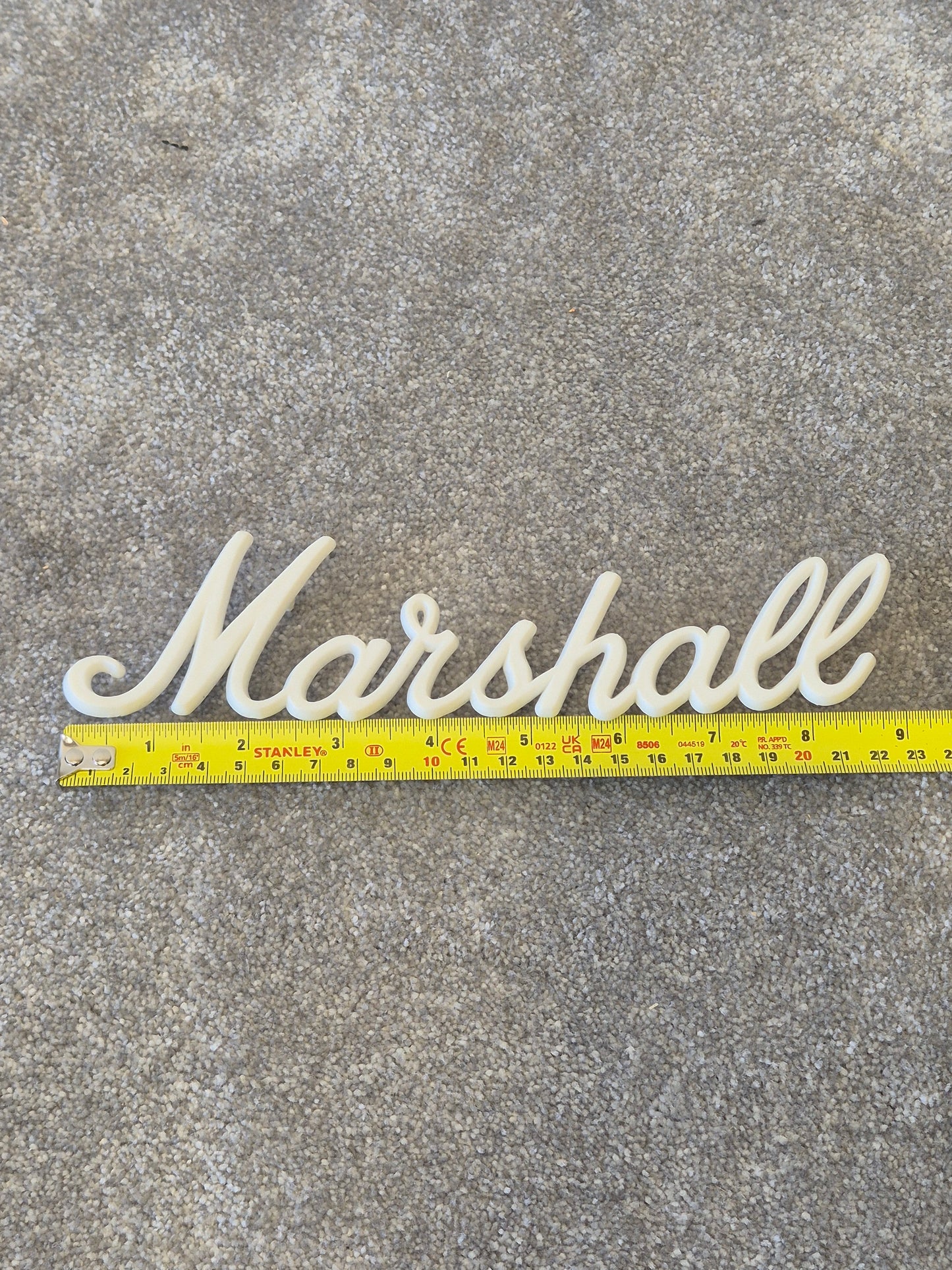 Marshall Logo Badge - 23cm Speaker Amp Badge