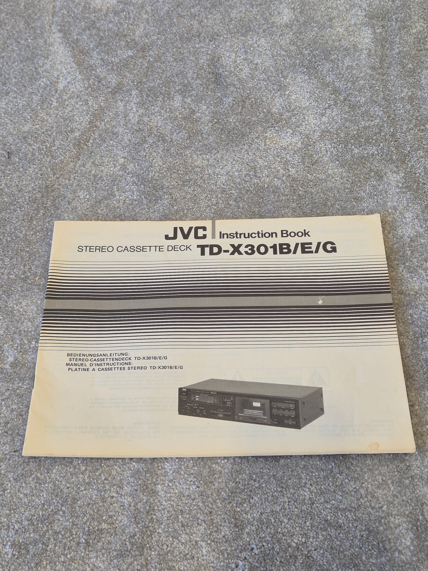 JVC TD-X301 - Stereo Cassette Deck