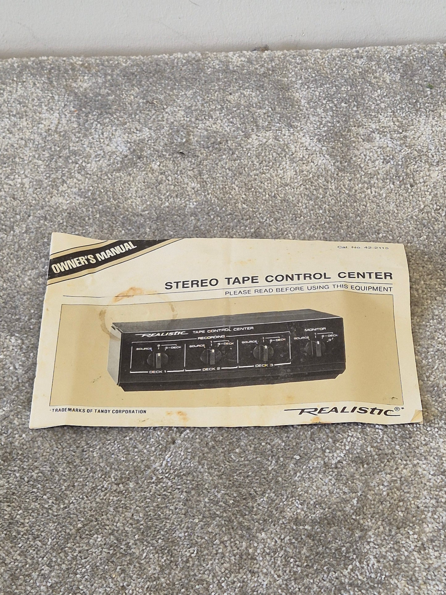 Realistic Tape Control Center - Passive Switchbox