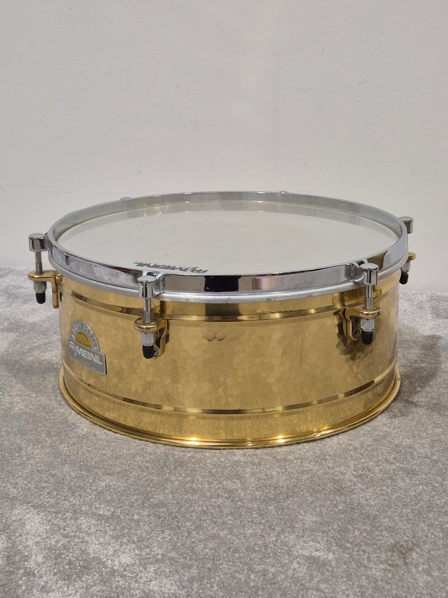 Meinl Artist Series Luis Conte Brass Timbales 14” and 15” w/ Black Case