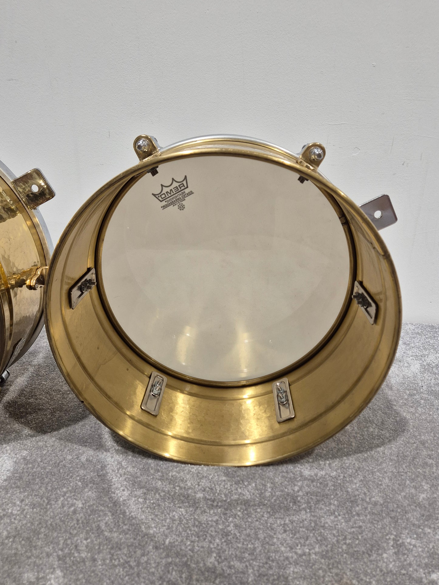 Meinl Artist Series Luis Conte Brass Timbales 14” and 15” w/ Black Case