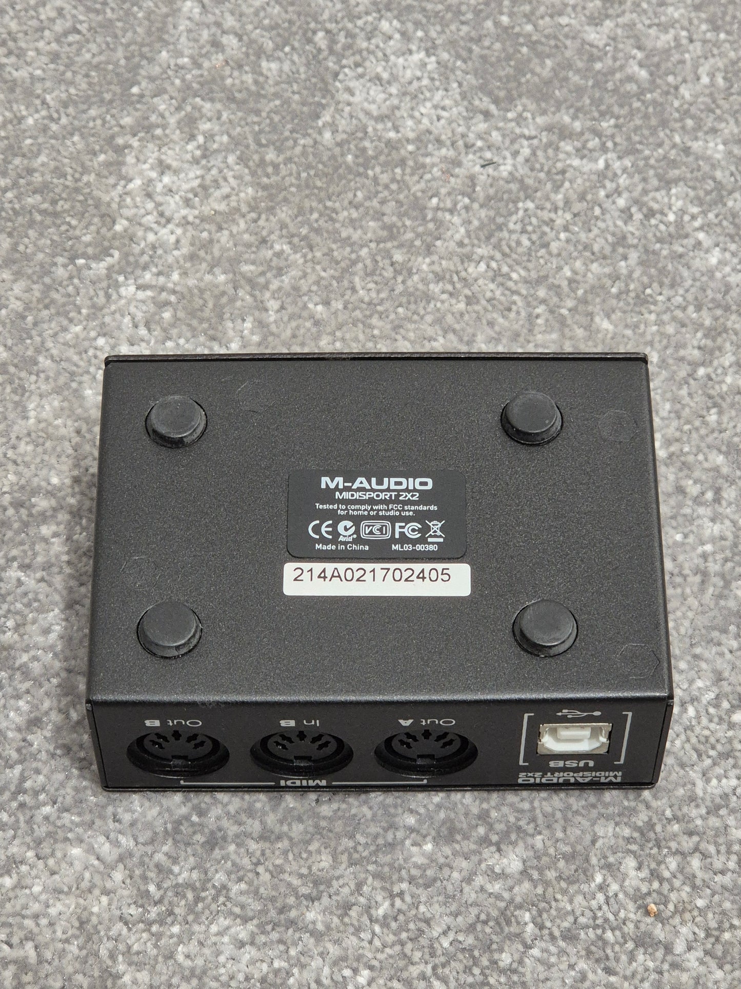 M-Audio Midisport 2x2 - MIDI Interface Device w/ Original Box