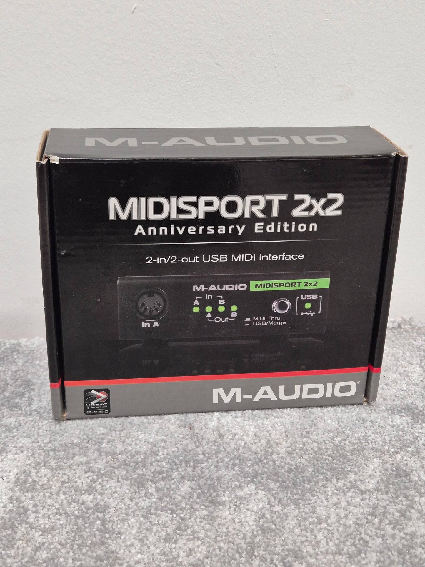 M-Audio Midisport 2x2 - MIDI Interface Device w/ Original Box
