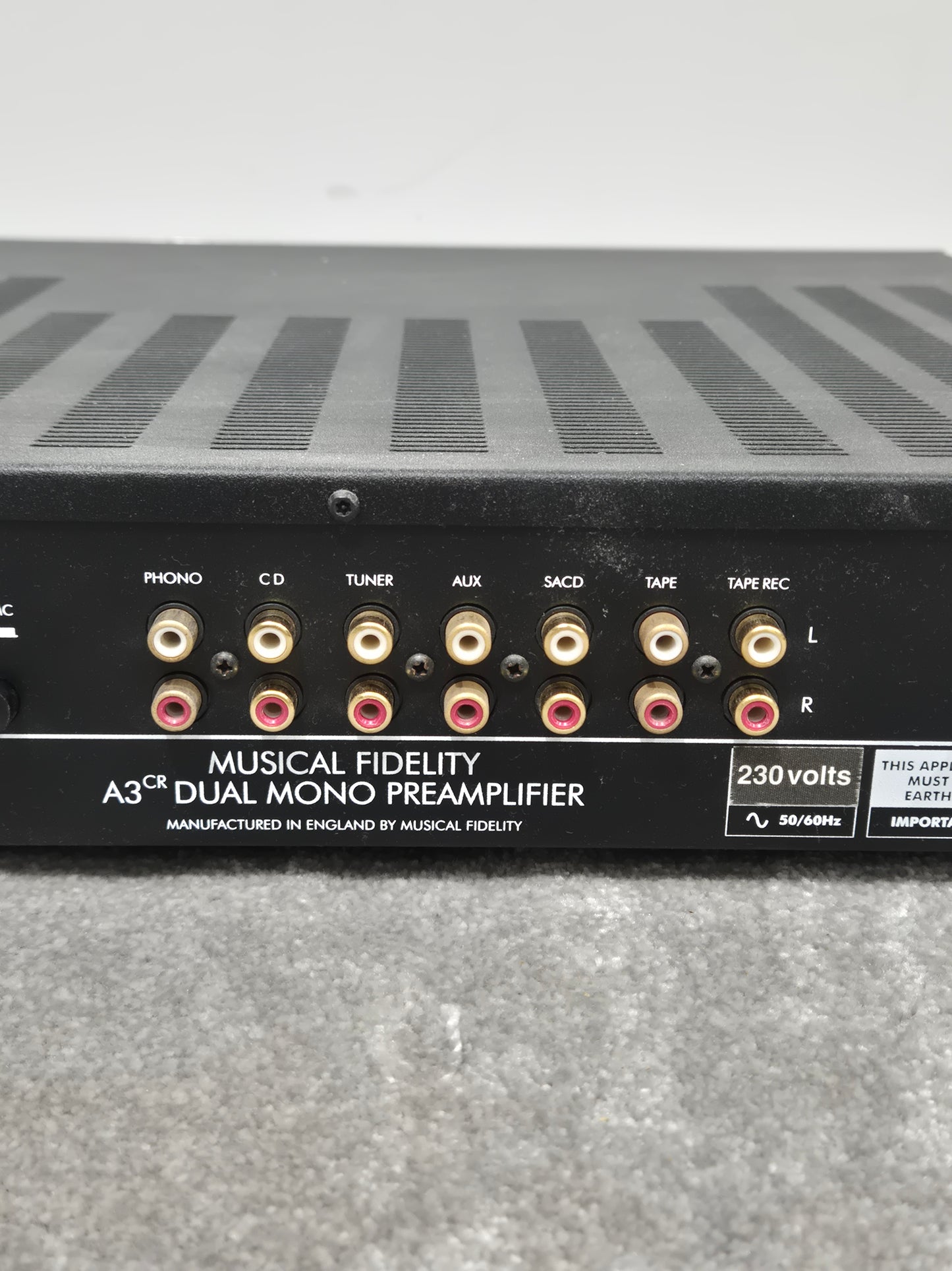Musical Fidelity's A3 - Dual Mono Preamplifier