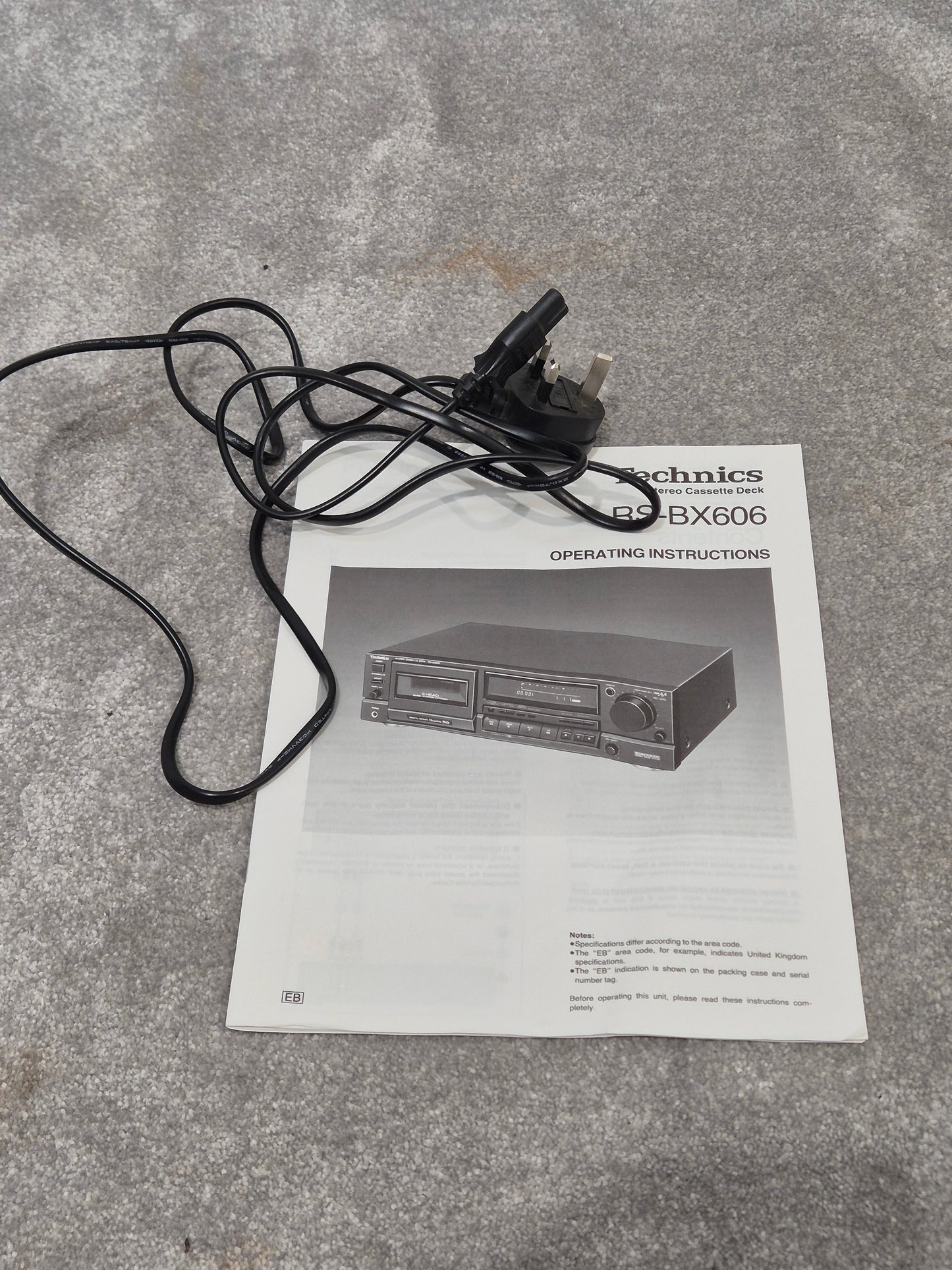 Technics RS-BX606 - Stereo Cassette Deck w/ Original Box