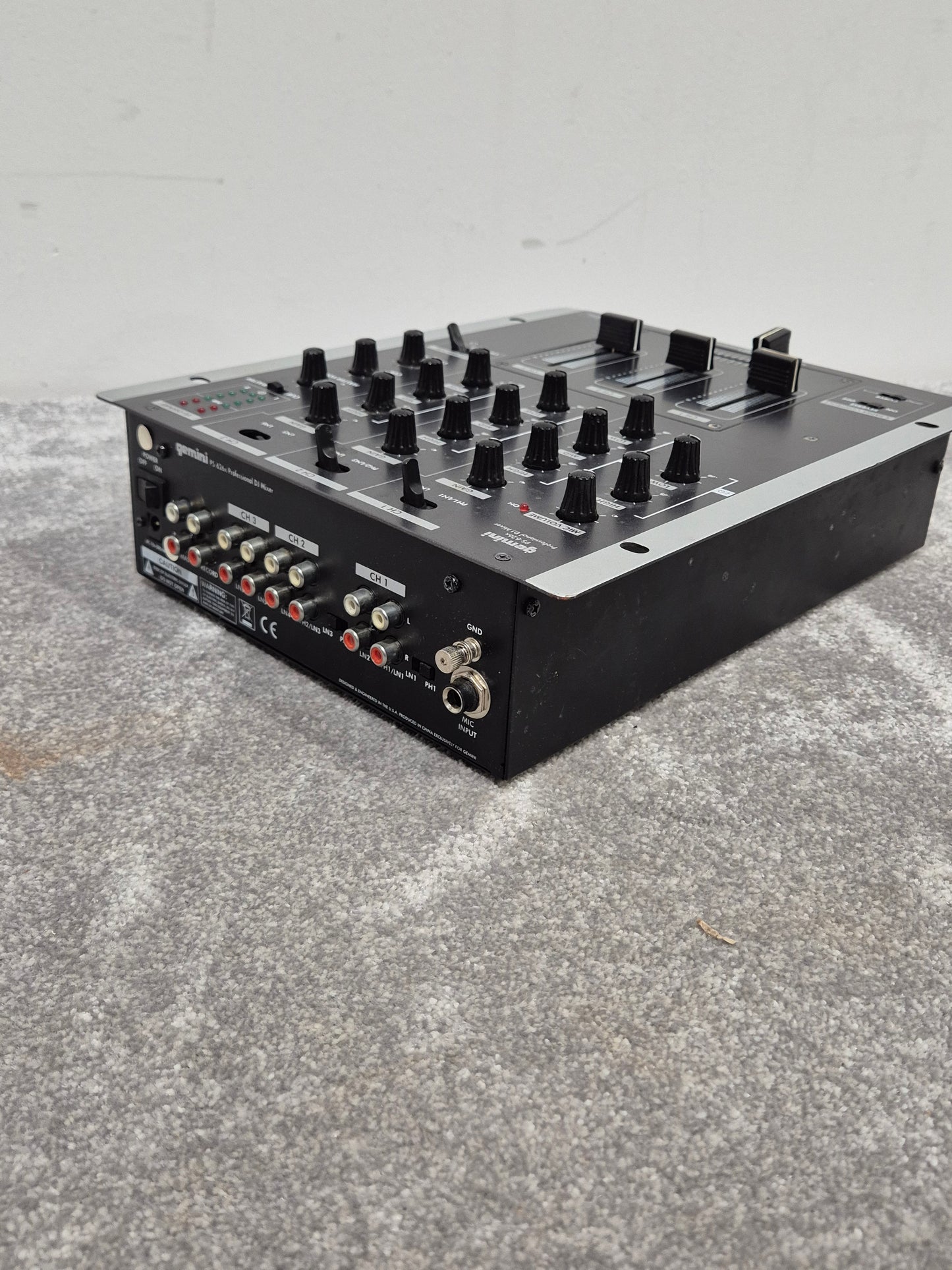 Gemini PS-626x - Professional 3-Channel DJ Mixer (Read Description)