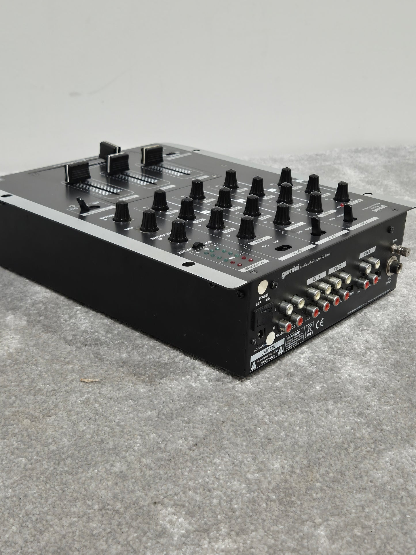 Gemini PS-626x - Professional 3-Channel DJ Mixer (Read Description)