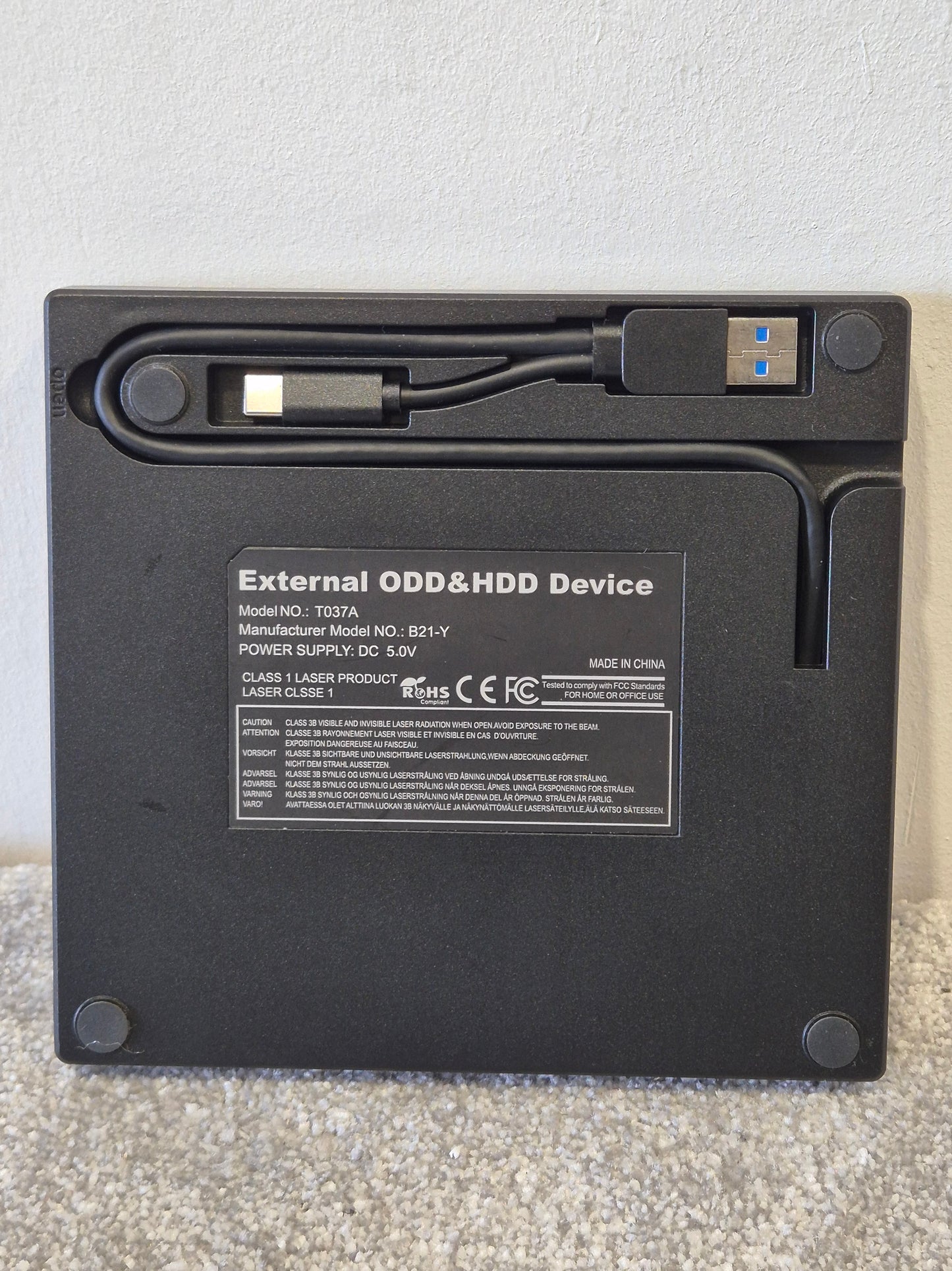 Unitek T037A - External Compact Disk Drive - New Open Box