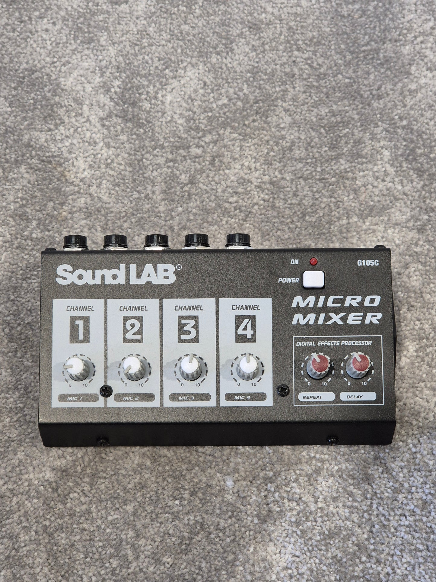 Soundlab G105C - 4-Channel Mono Microphone Mixer w/ Original Box