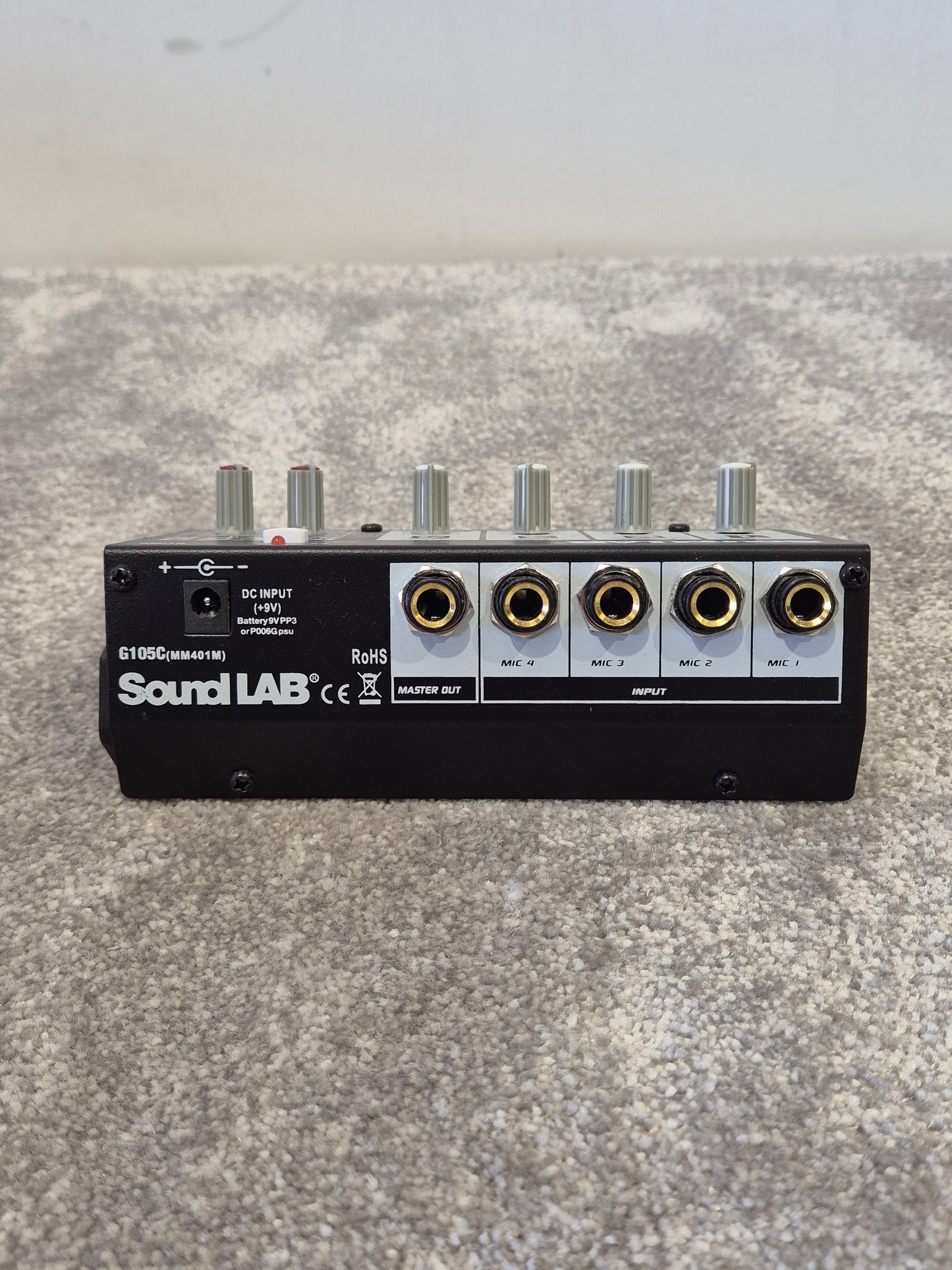 Soundlab G105C - 4-Channel Mono Microphone Mixer w/ Original Box