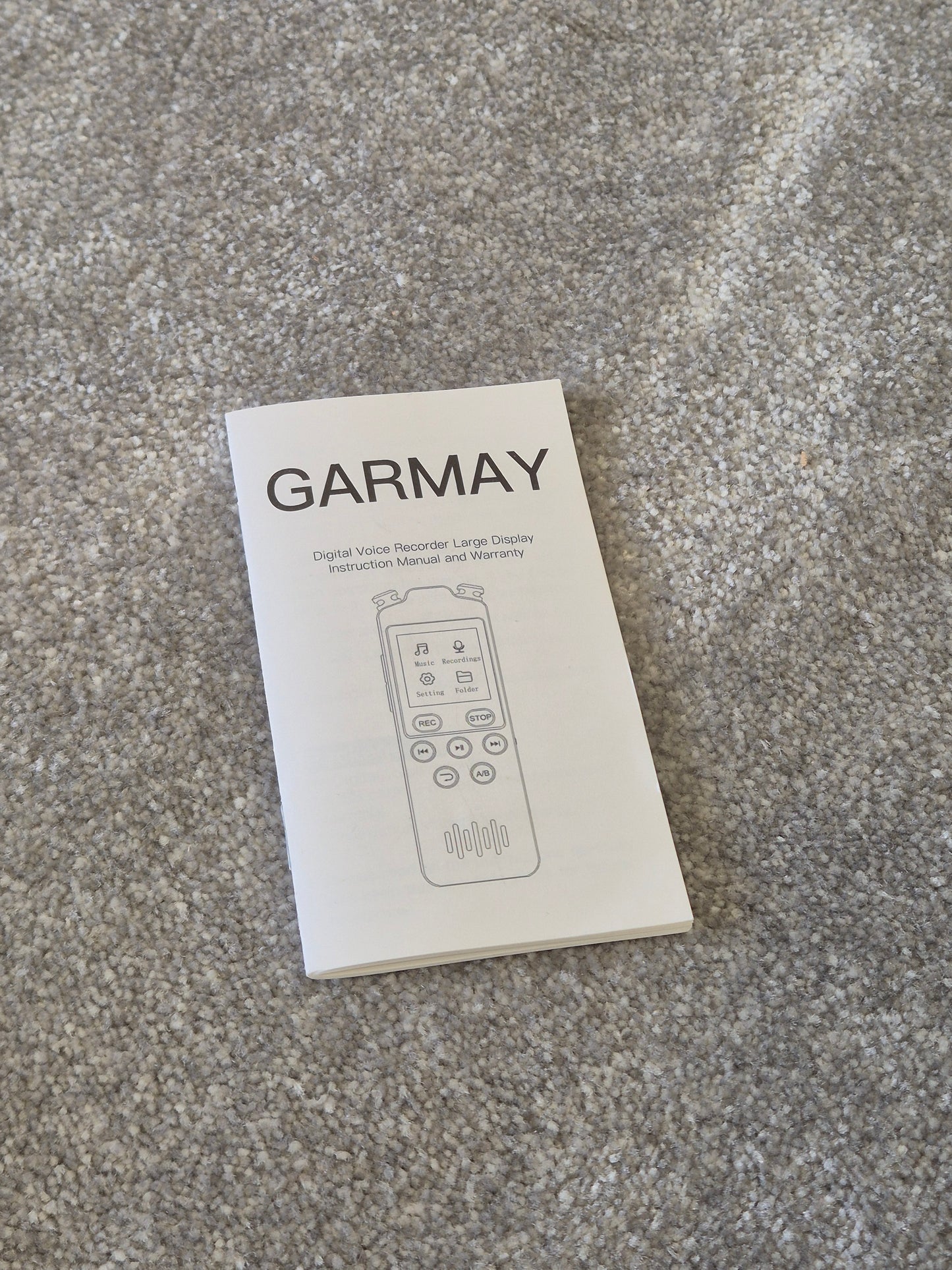 GARMAY - 1536Kbps PCM Digital Voice Recorder - Long Battery Life