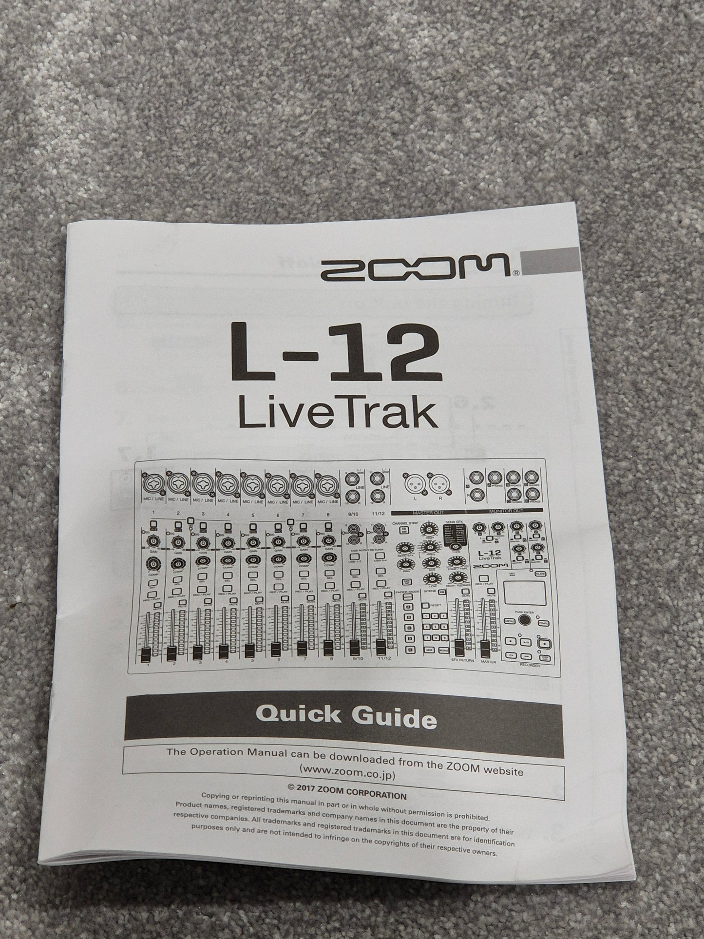 Zoom LiveTrack L12 - Digital Mixer and Multitrack Recorder w/ Original Box