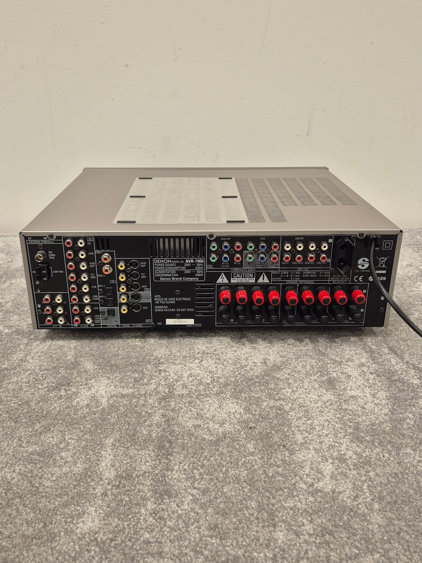 Denon AVR-1906 - 7.1-Channel AV Receiver - Excellent