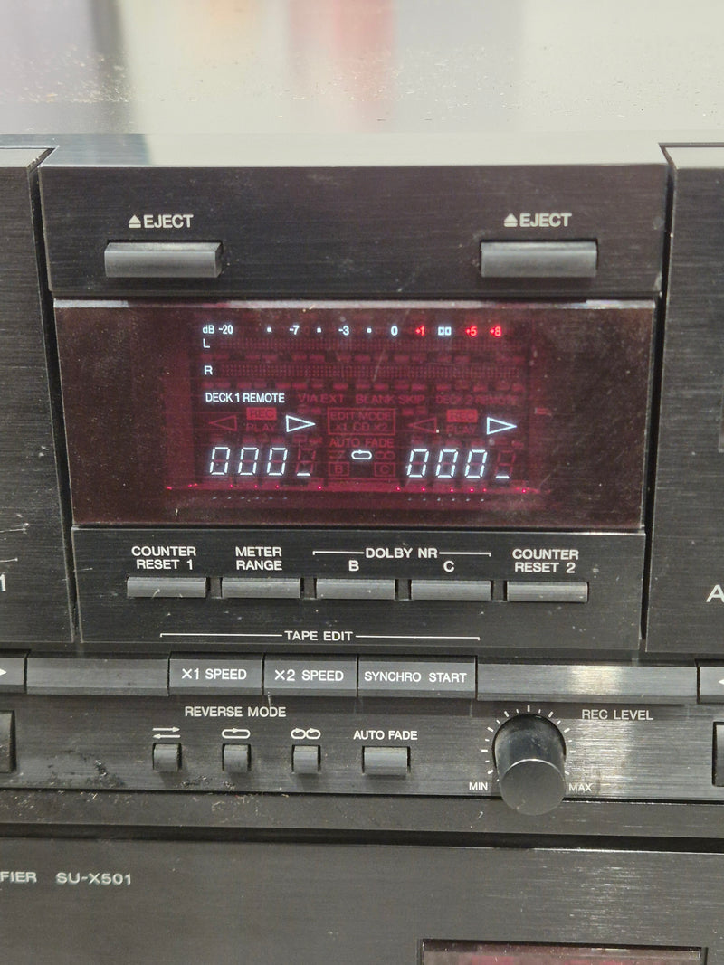Technics RS-X501 - Stereo Double Cassette Deck - Excellent - image 2