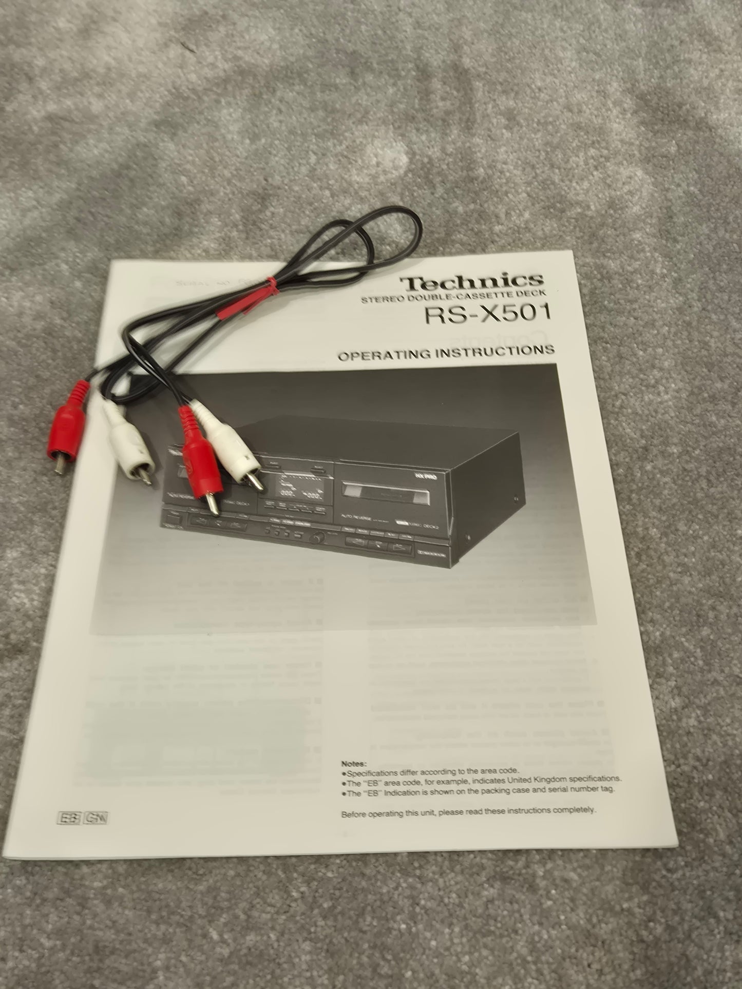 Technics RS-X501 - Stereo Double Cassette Deck - Excellent