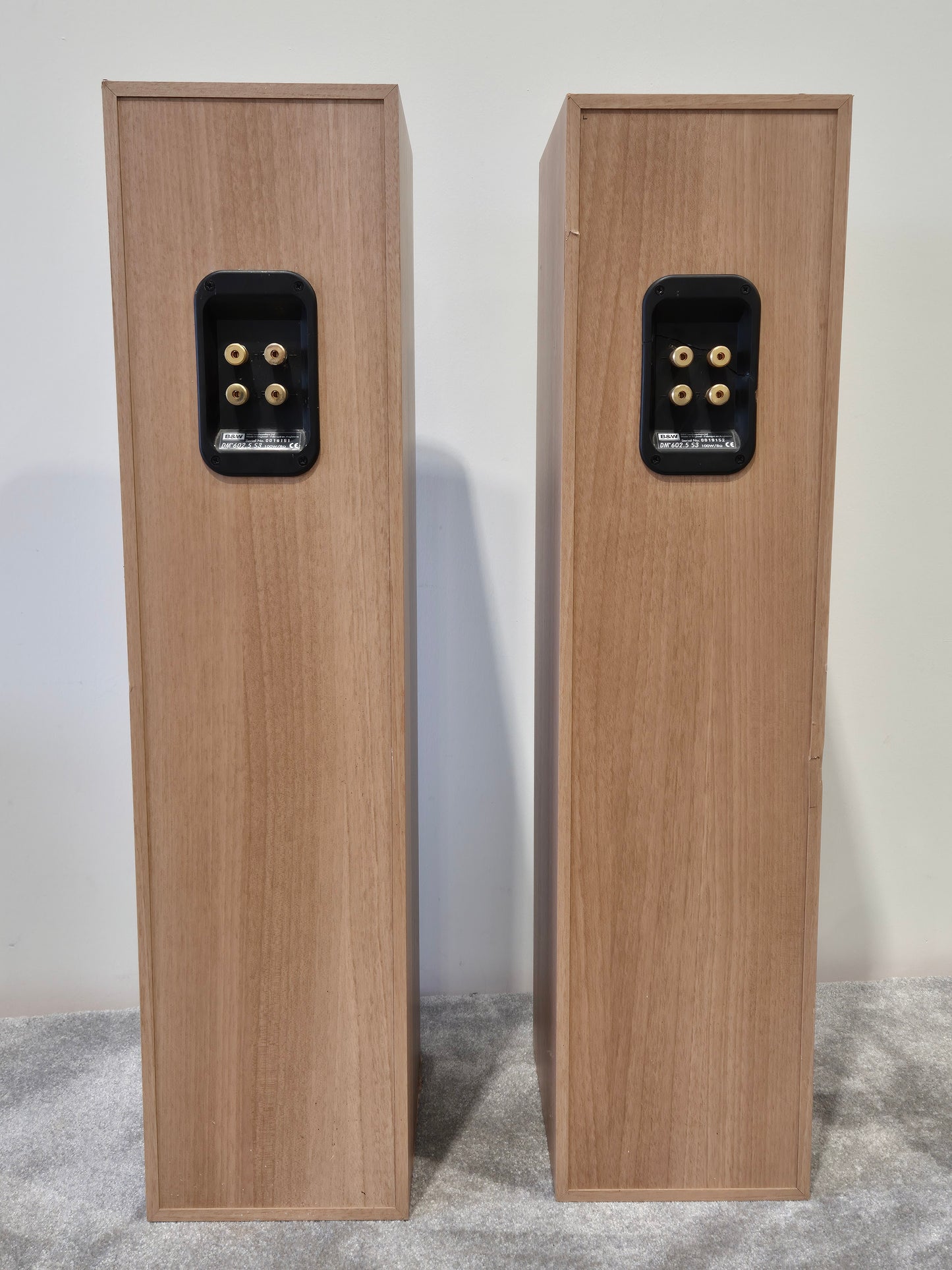 Bowers and Wilkins DM 602.5 - Floor Stand Stereo Passive Speakers (Read Description)