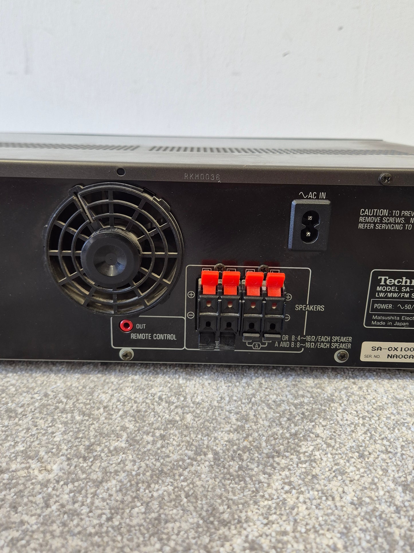Technics SA-GX100L - Audio Receiver