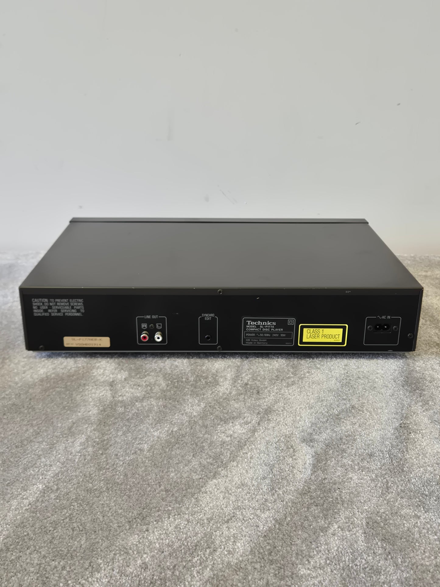 Technics SL-P177A - Compact Disc Player