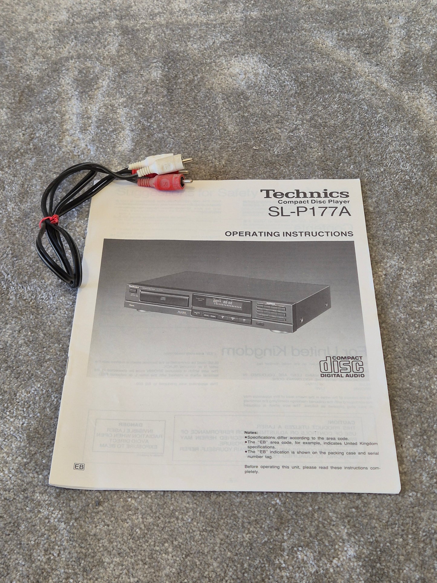 Technics SL-P177A - Compact Disc Player