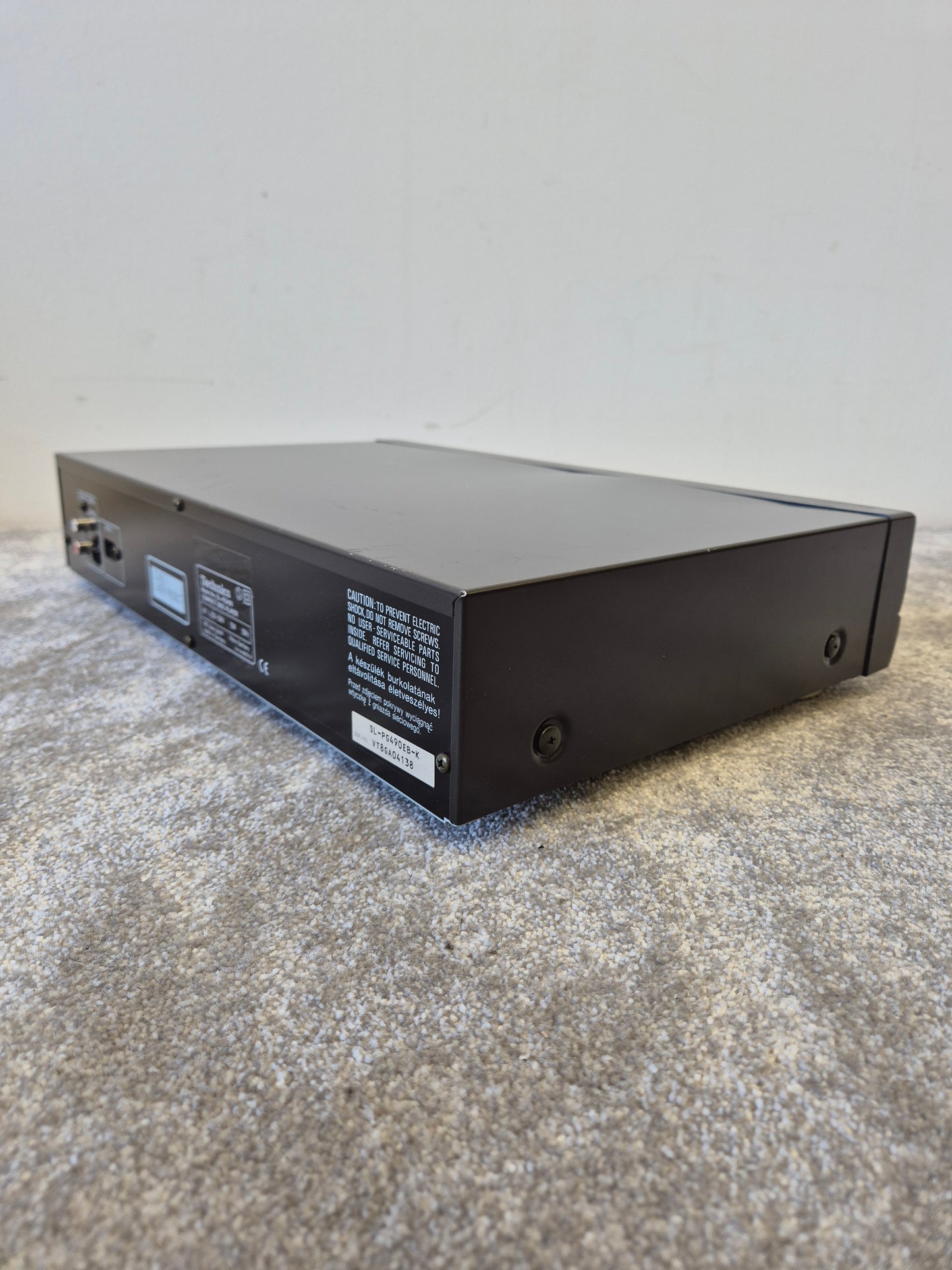 Technics SL-PG490 - Stereo Hi-Fi CD Player - Black
