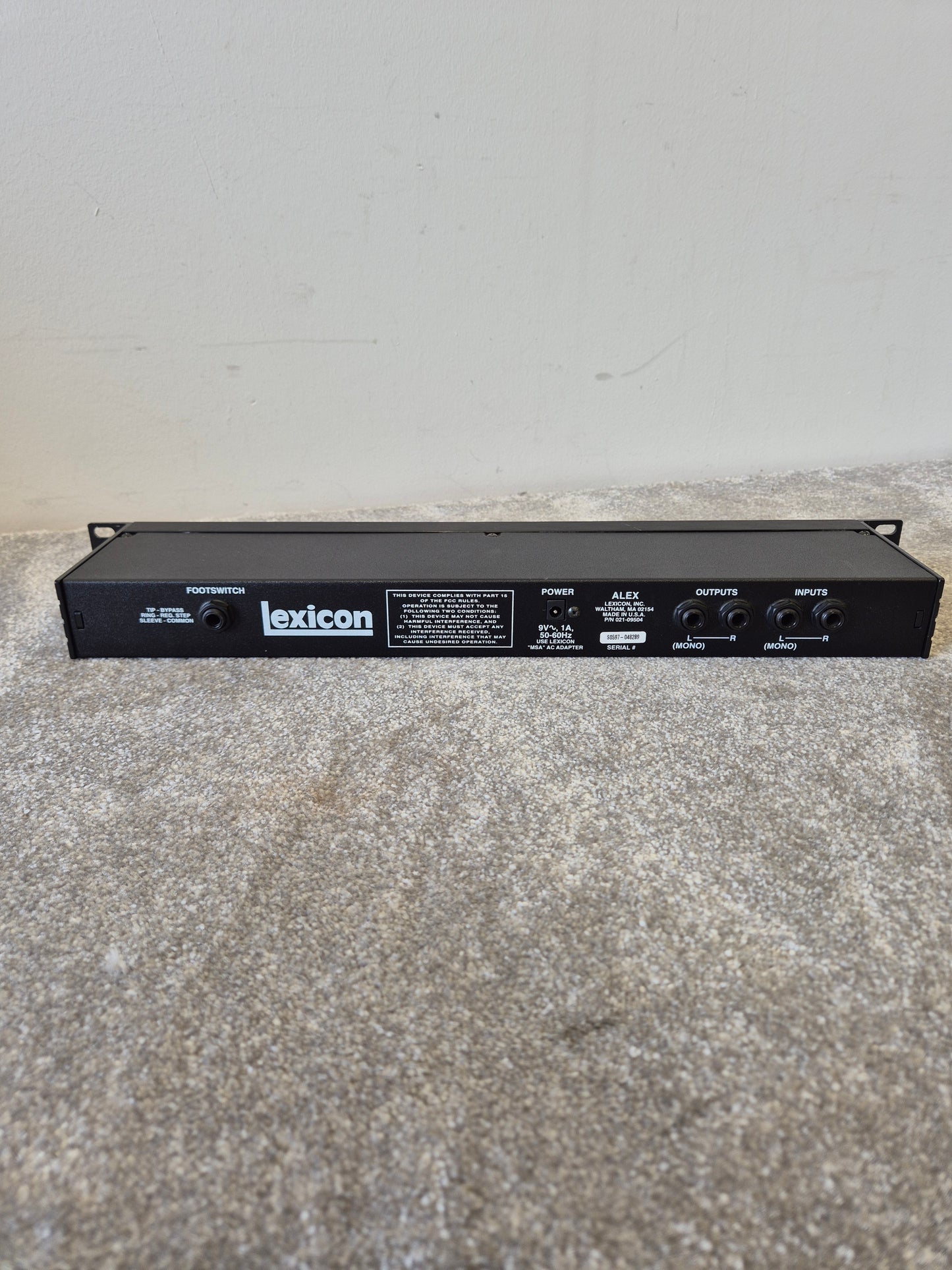 Lexicon Alex - Digital Reverb and Effects Processor