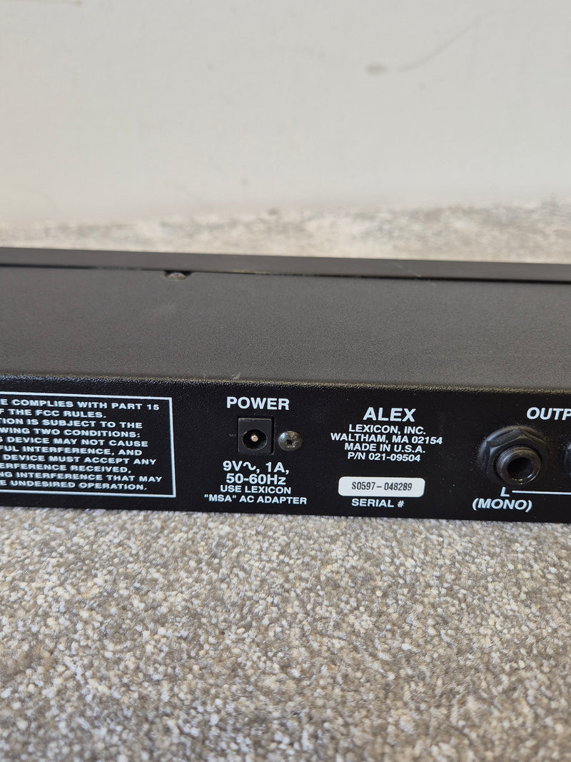 Lexicon Alex - Digital Reverb and Effects Processor - Excellent w/ Power Supply - image 9