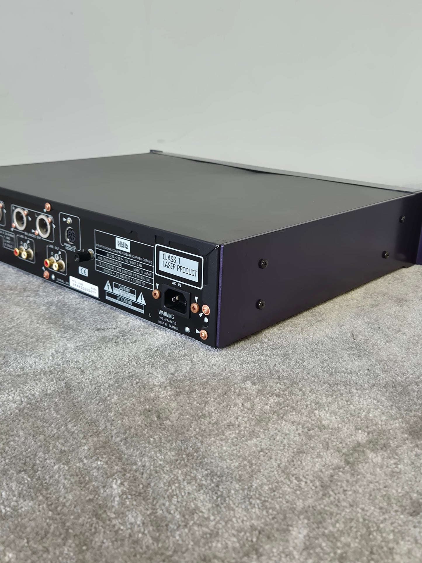 HHB CDR-850 - Professional Compact Disc Recorder and Player (Spares or Repairs)