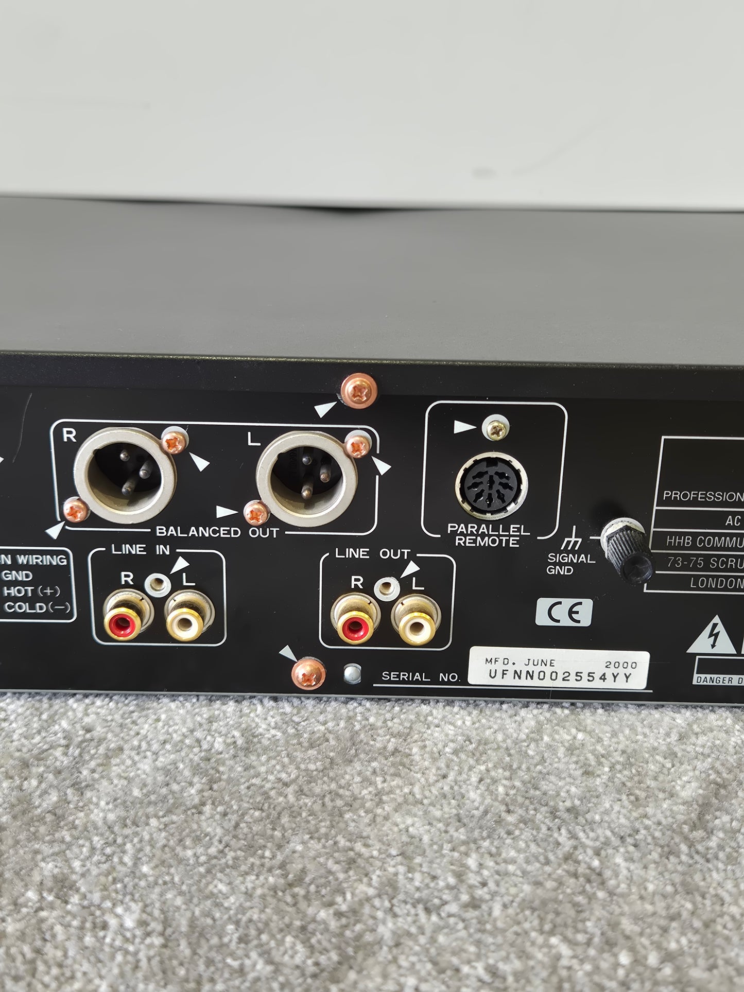HHB CDR-850 - Professional Compact Disc Recorder and Player (Spares or Repairs)
