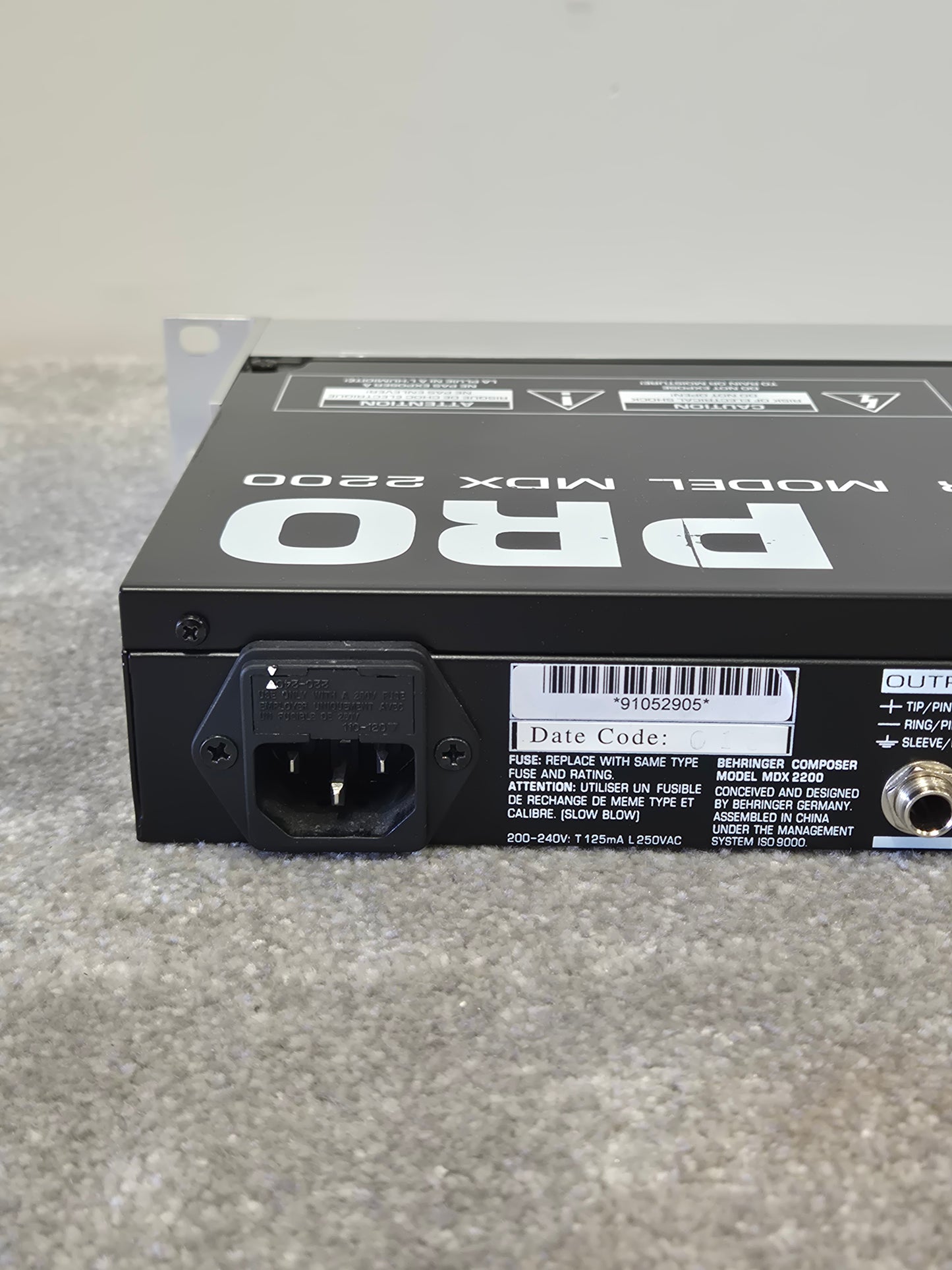 Behringer MDX2200 Composer Pro - 1U Rackmounting Compressor