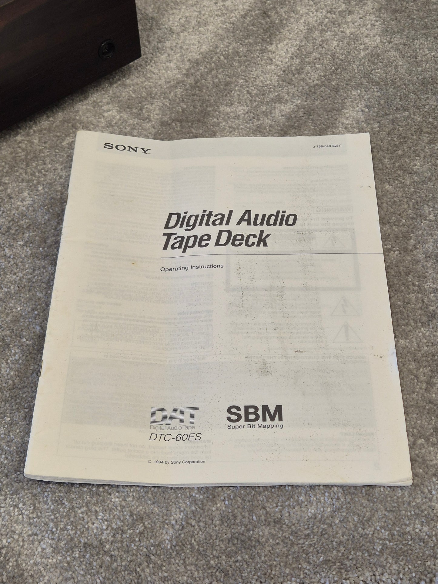 Sony DTC-60ES - DAT Player/Recorder