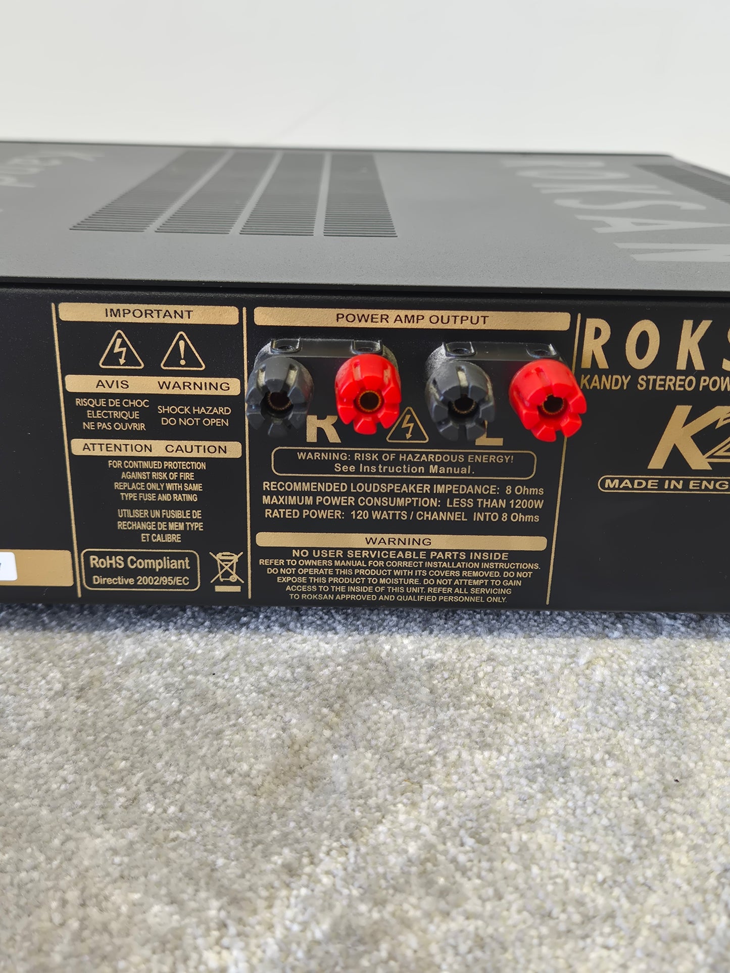 Roksan K2 - Stereo Power Amplifier