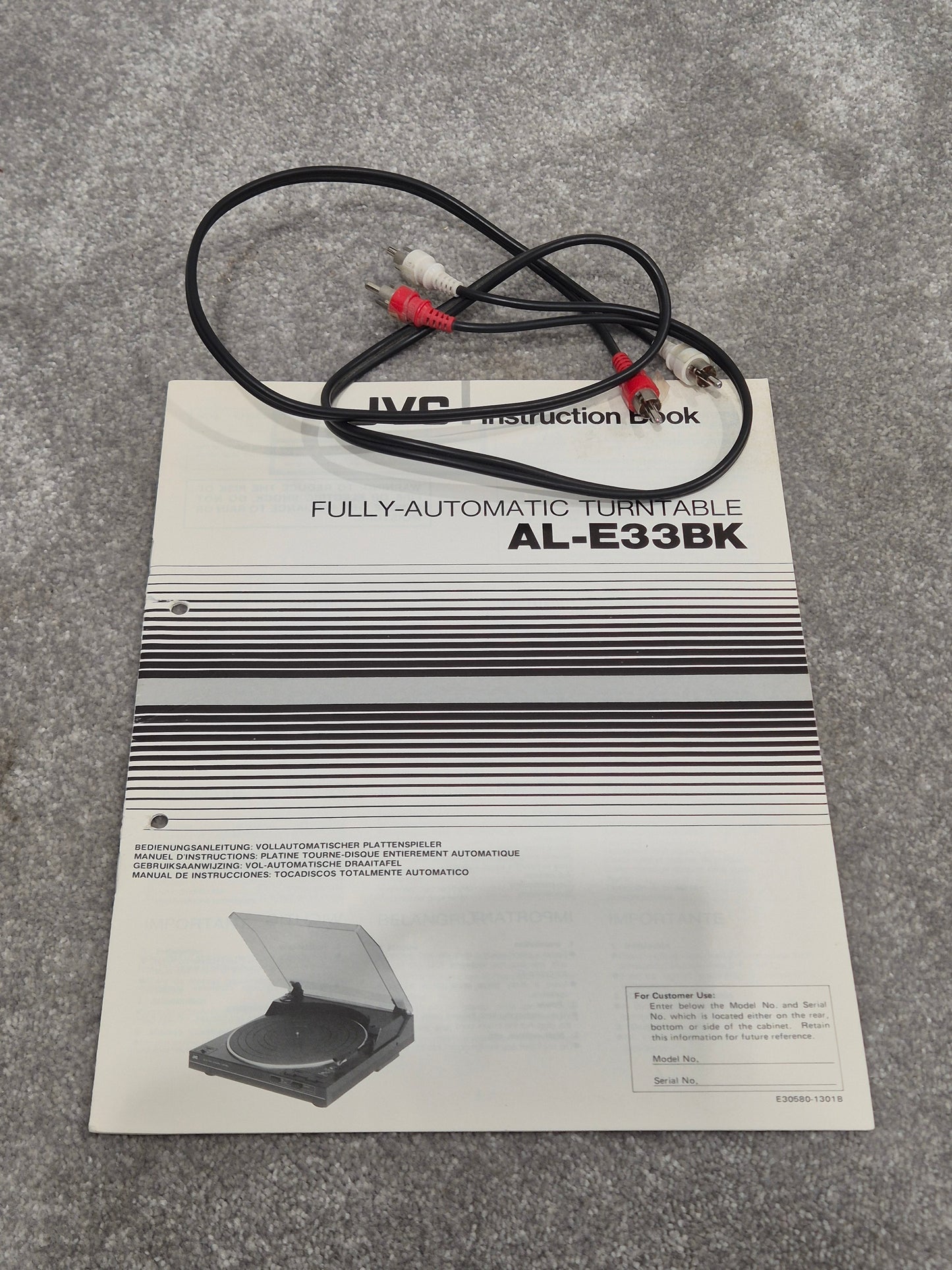 JVC AL-E33 - Fully Automatic Turntable (Spares or Repairs)