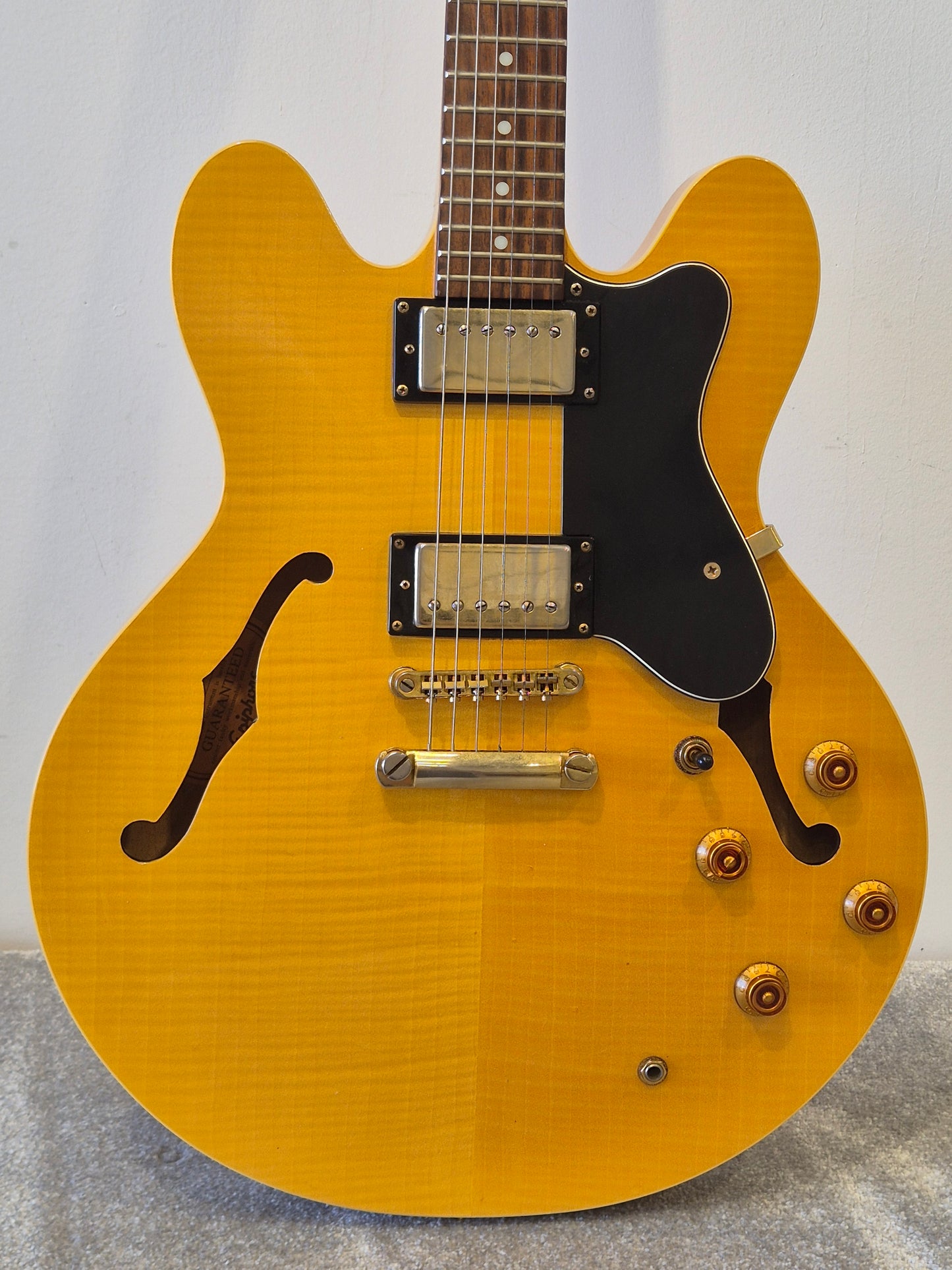 Epiphone Dot Deluxe Flame - Semi-Hollow Body Electric Guitar - Excellent