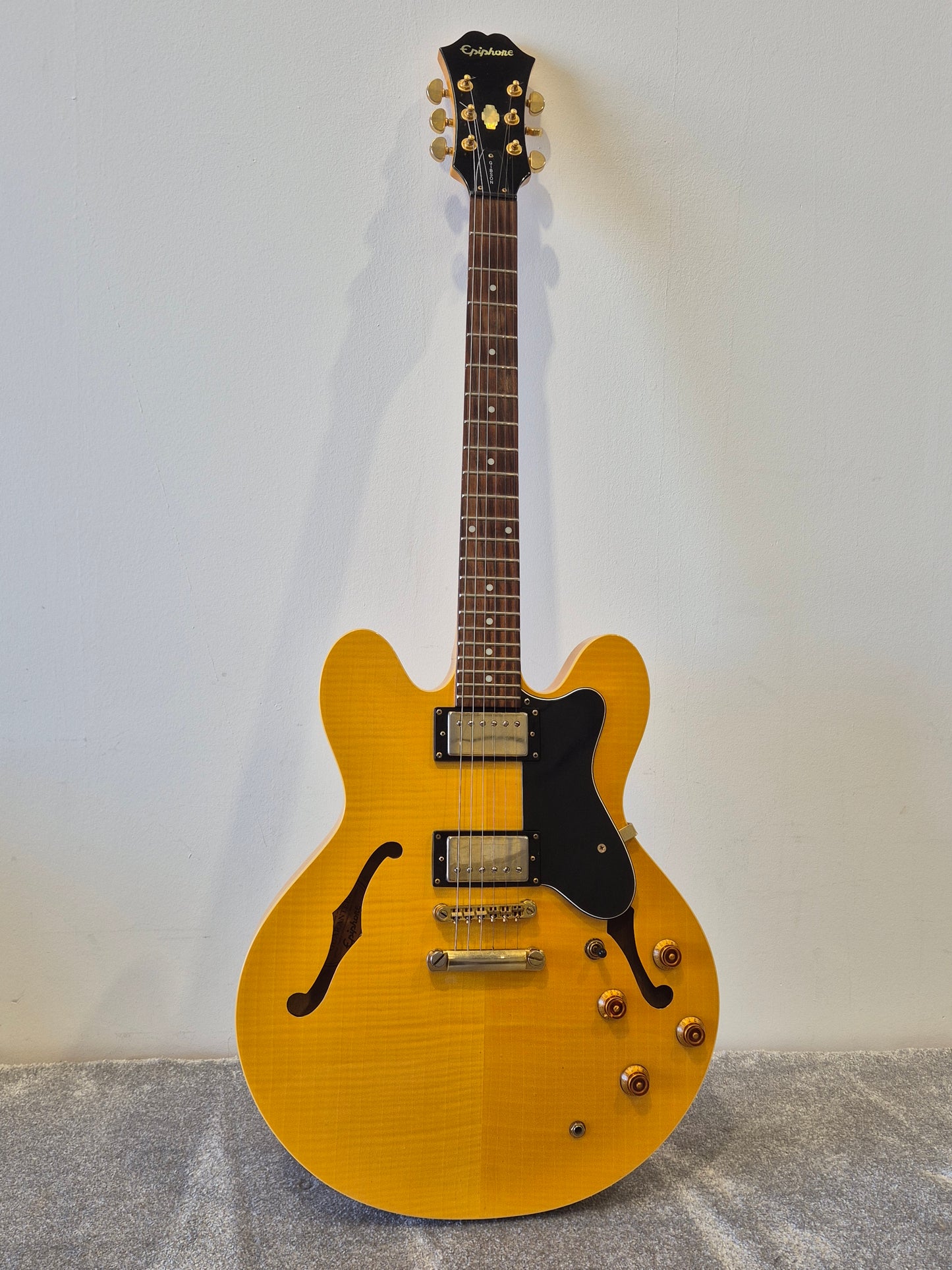 Epiphone Dot Deluxe Flame - Semi-Hollow Body Electric Guitar - Excellent