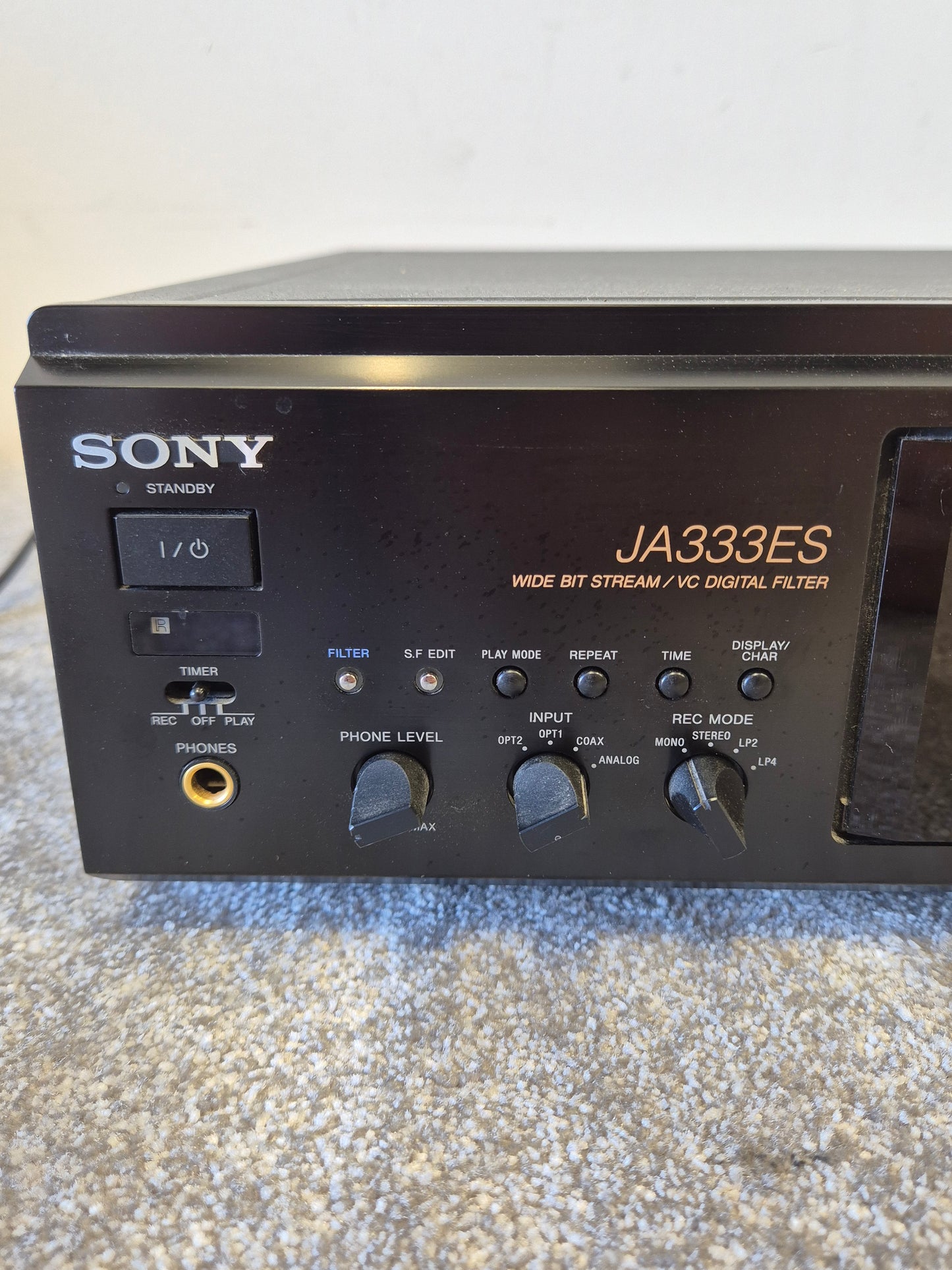Sony MDS-JA333ES - MiniDisc Deck (Spares or Repairs)