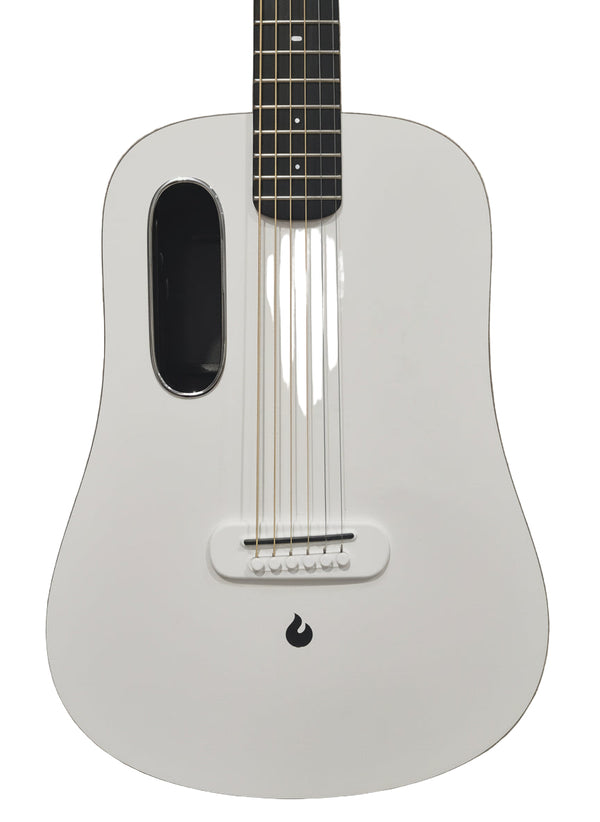 Lava ME 3 – White Smart Carbon Fiber Guitar – Excellent w/ Soft Gig Bag, New Strings & USB-C Cable