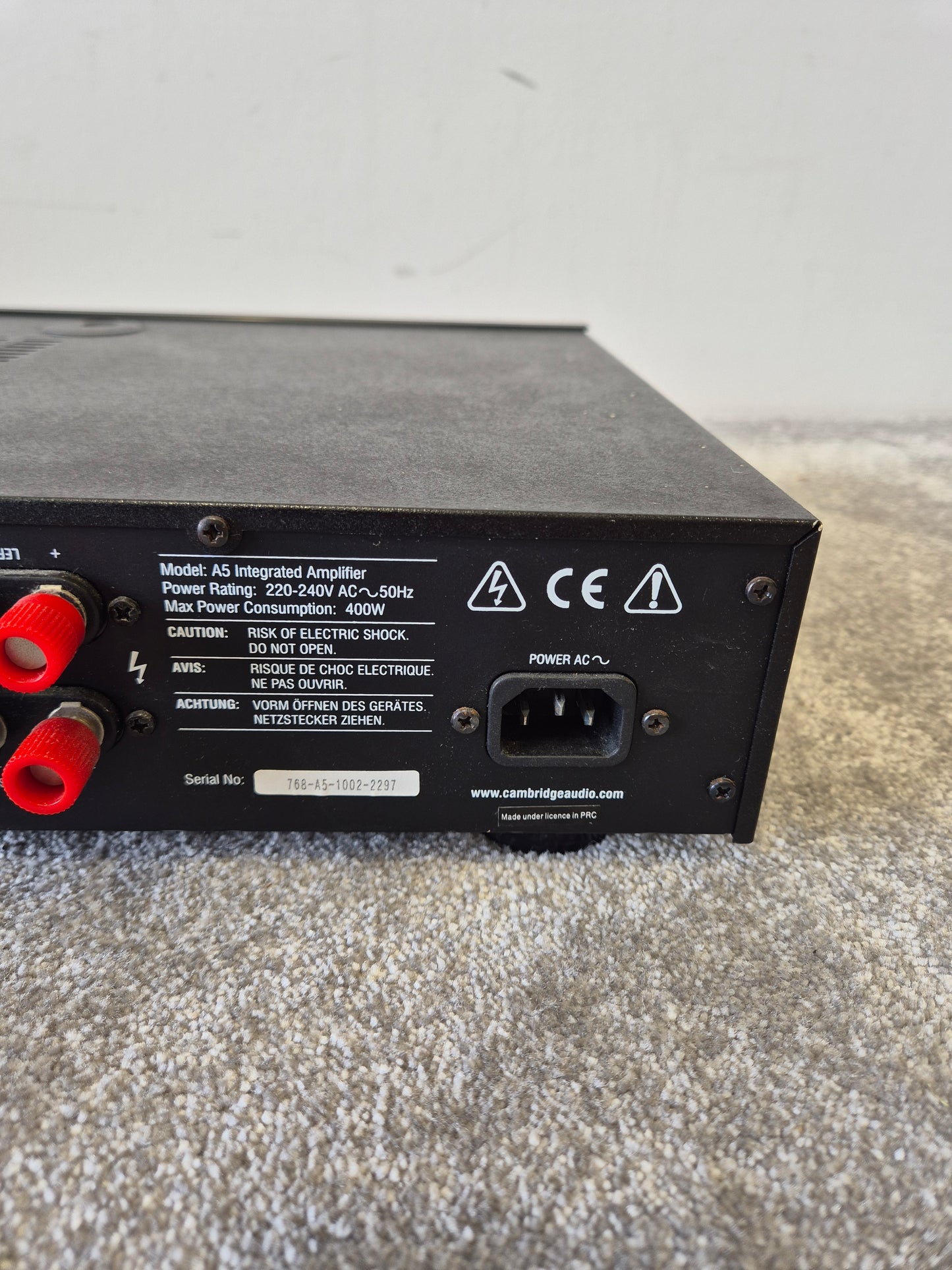 Cambridge Audio A5 - Integrated Amplifier - Very Good