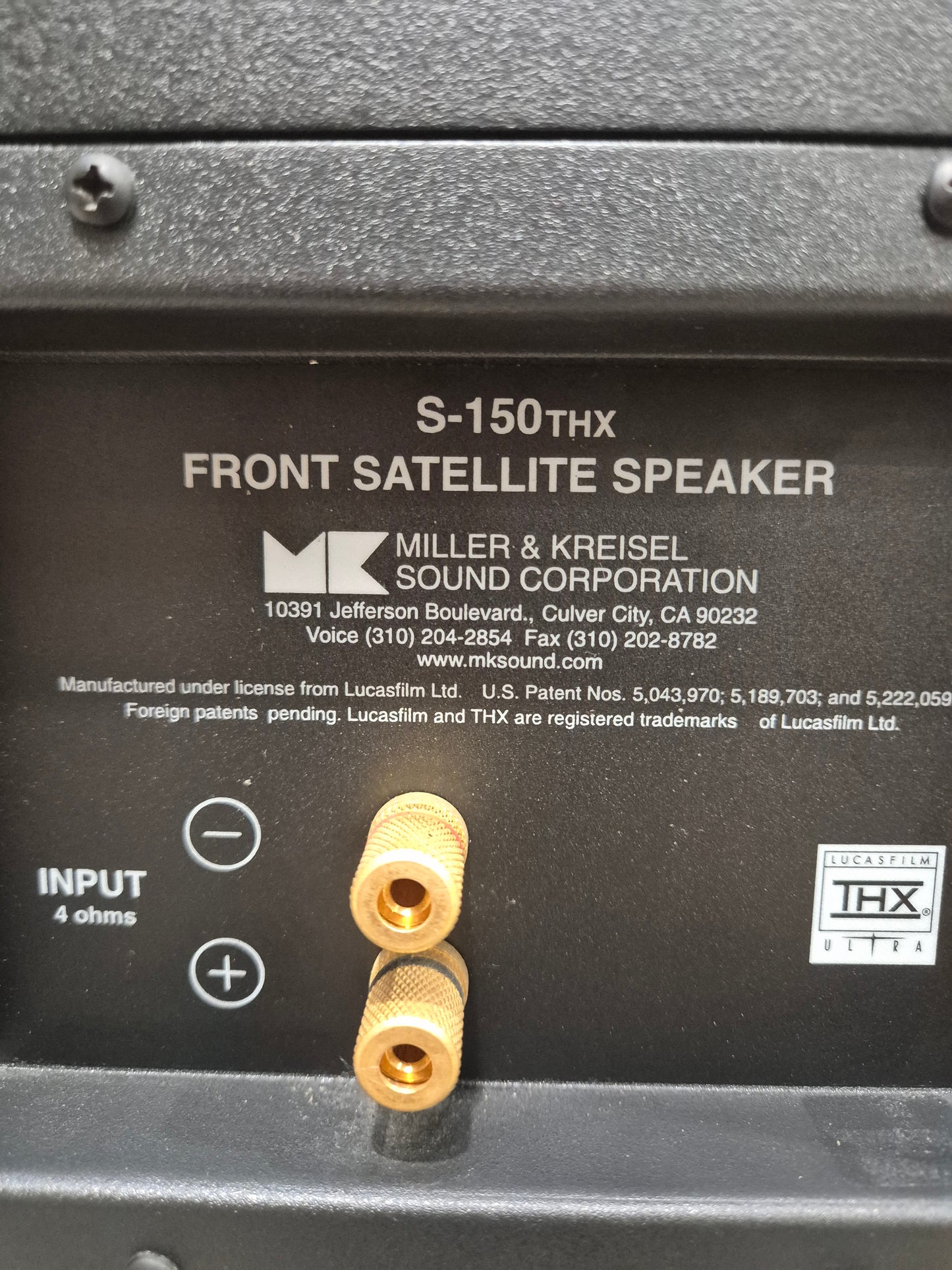 3 x Miller and Kreisel S-150 THX - Satellite Speaker System - Fair